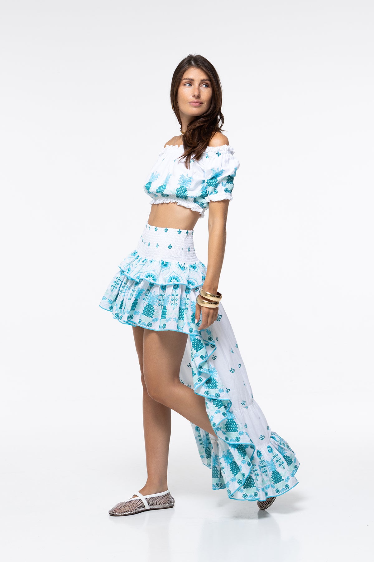 JUPE LISA - AQUA PINEAPPLE