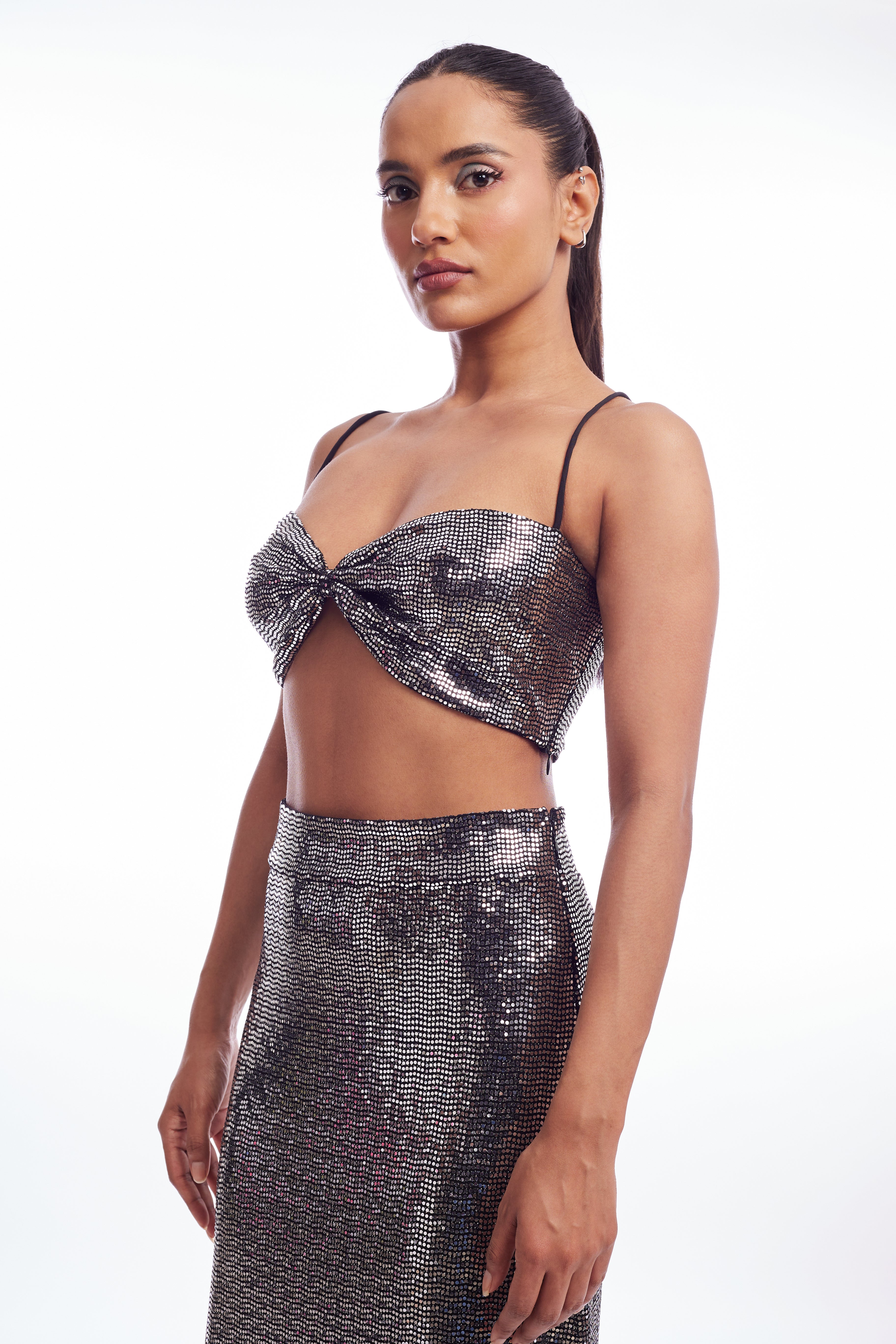 BRA TOP - SILVER