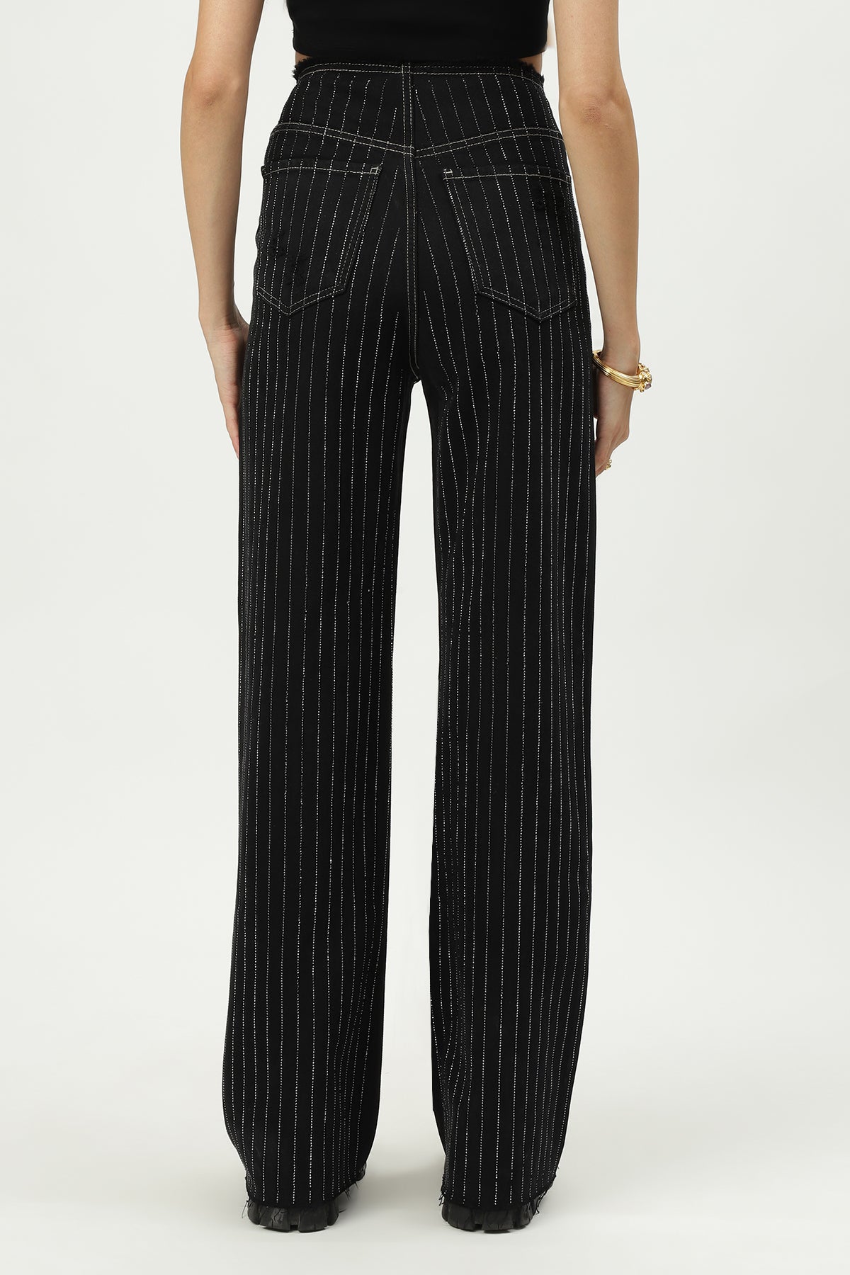 JEANS SCARLETT - STRASS NOIR