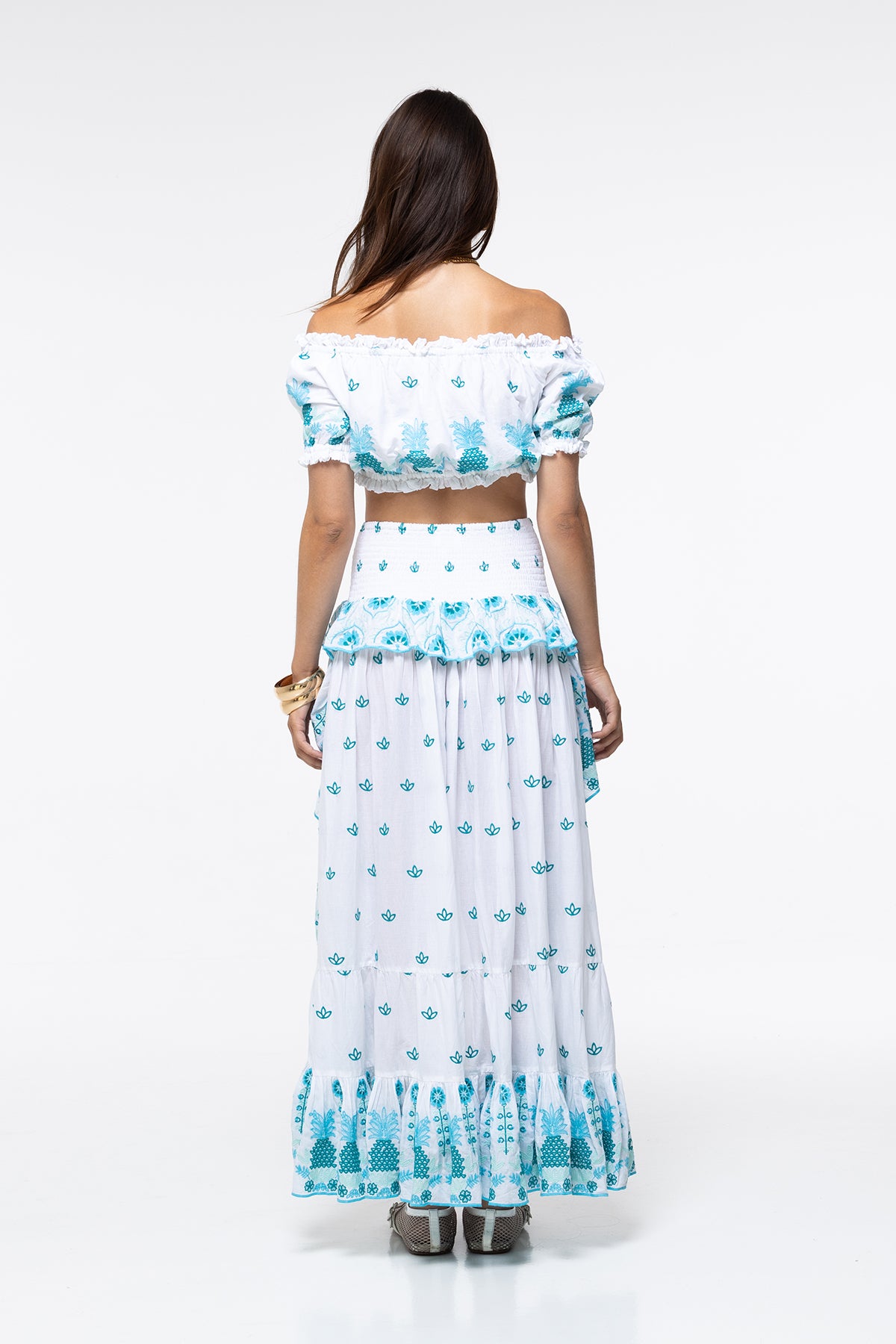 TOP JENNA - AQUA PINEAPPLE