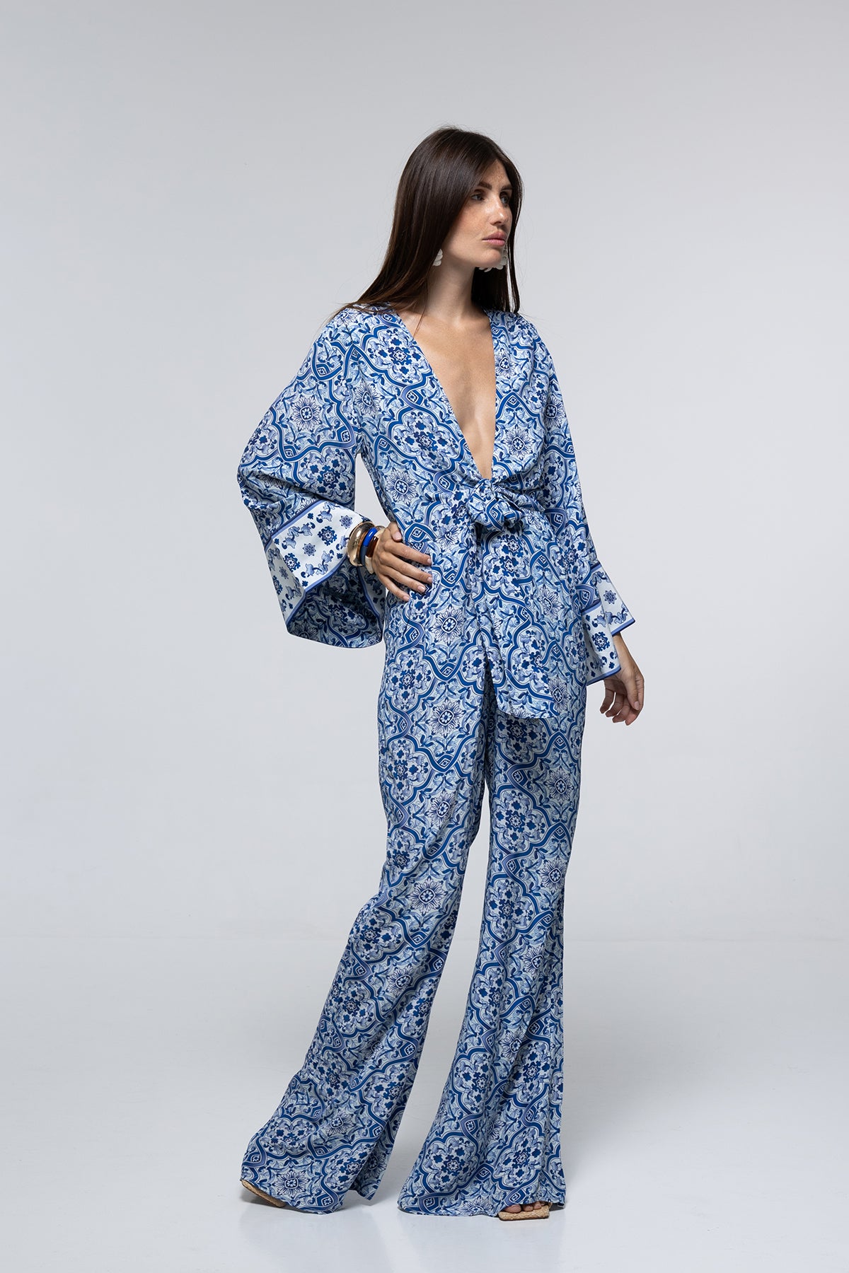 PANTALON KENZA - BLUE TILE