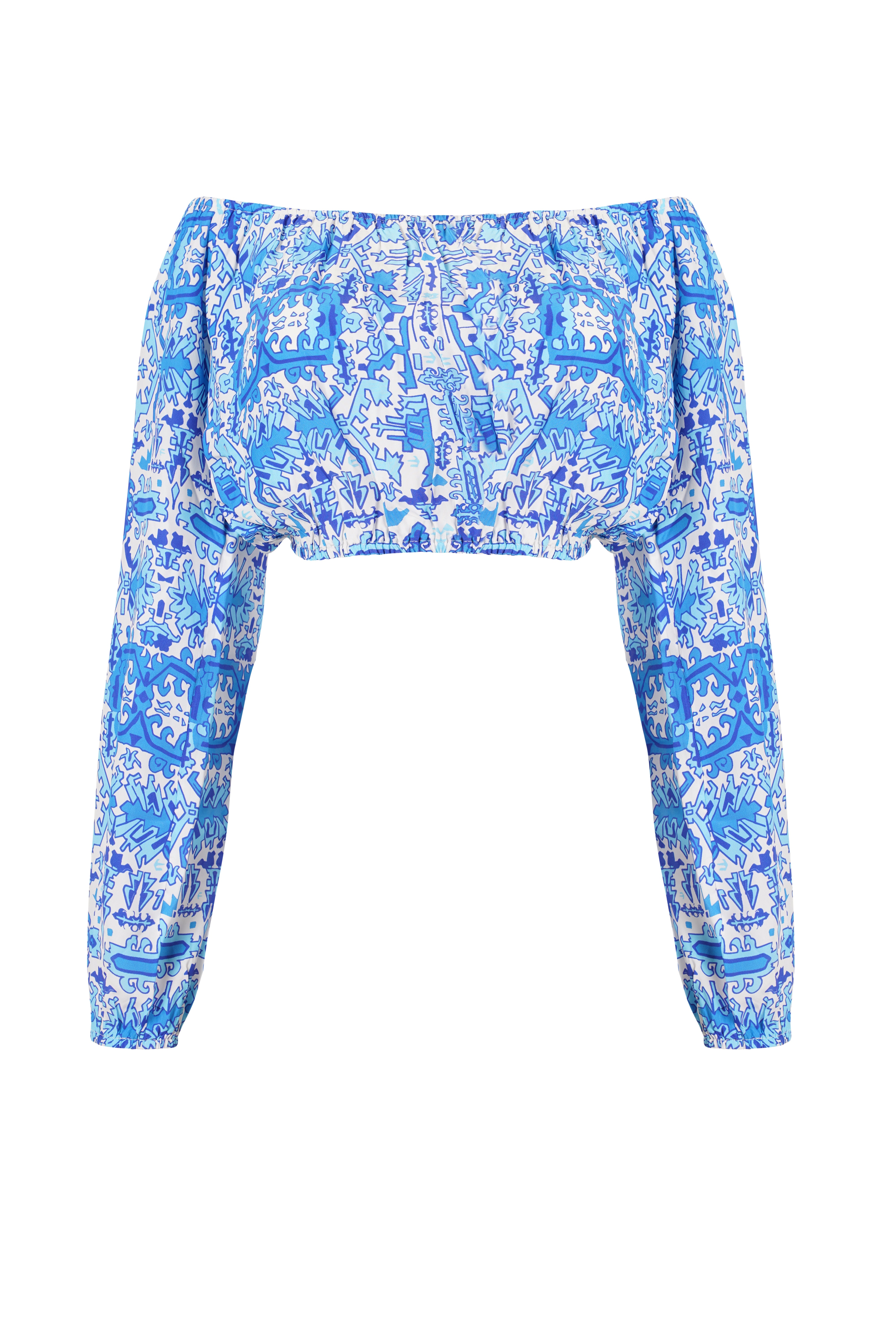 TOP JOANA - BLEU AZTEC