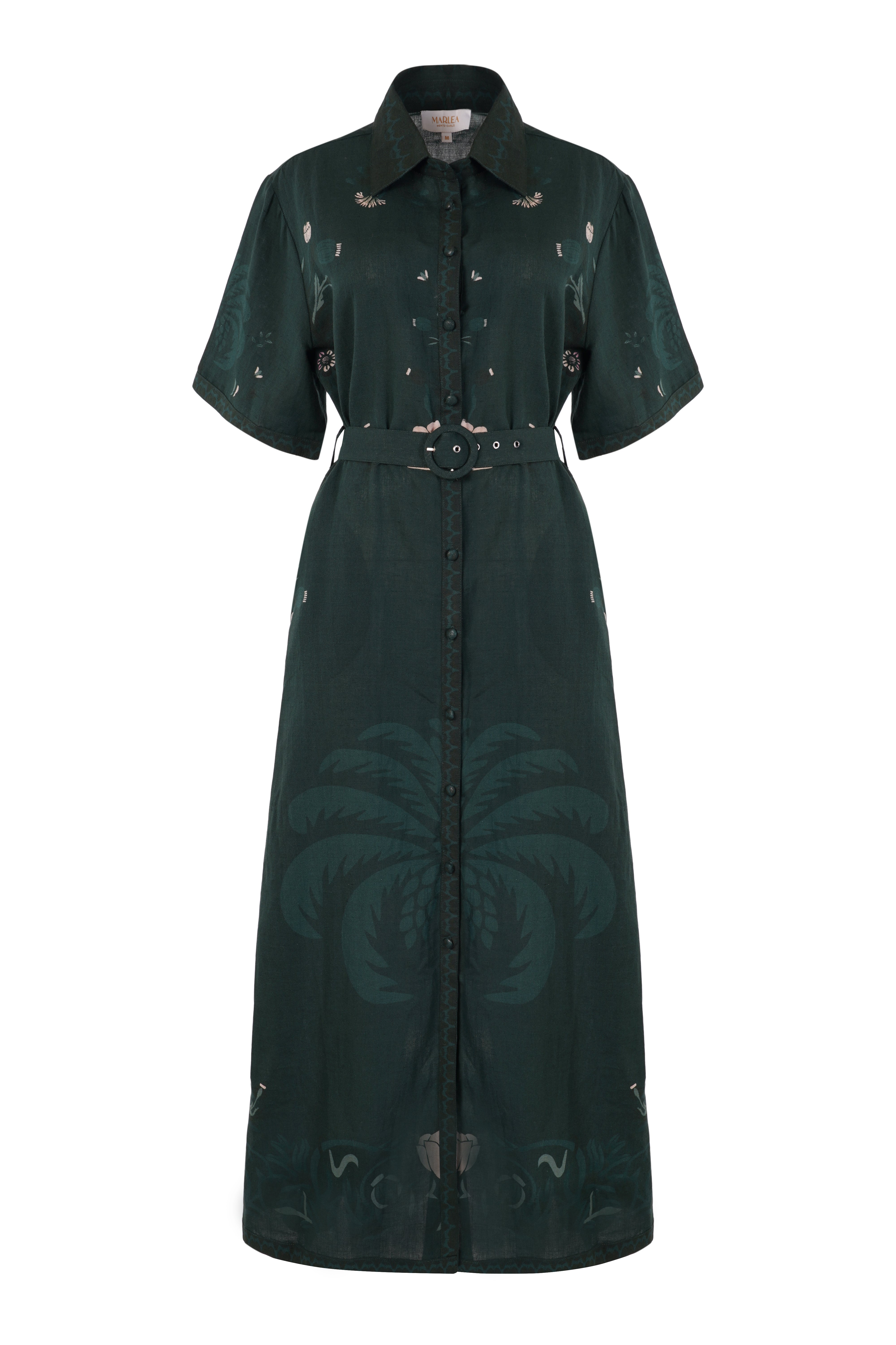 ROBE CHIARA - KHAKI PALM TREE