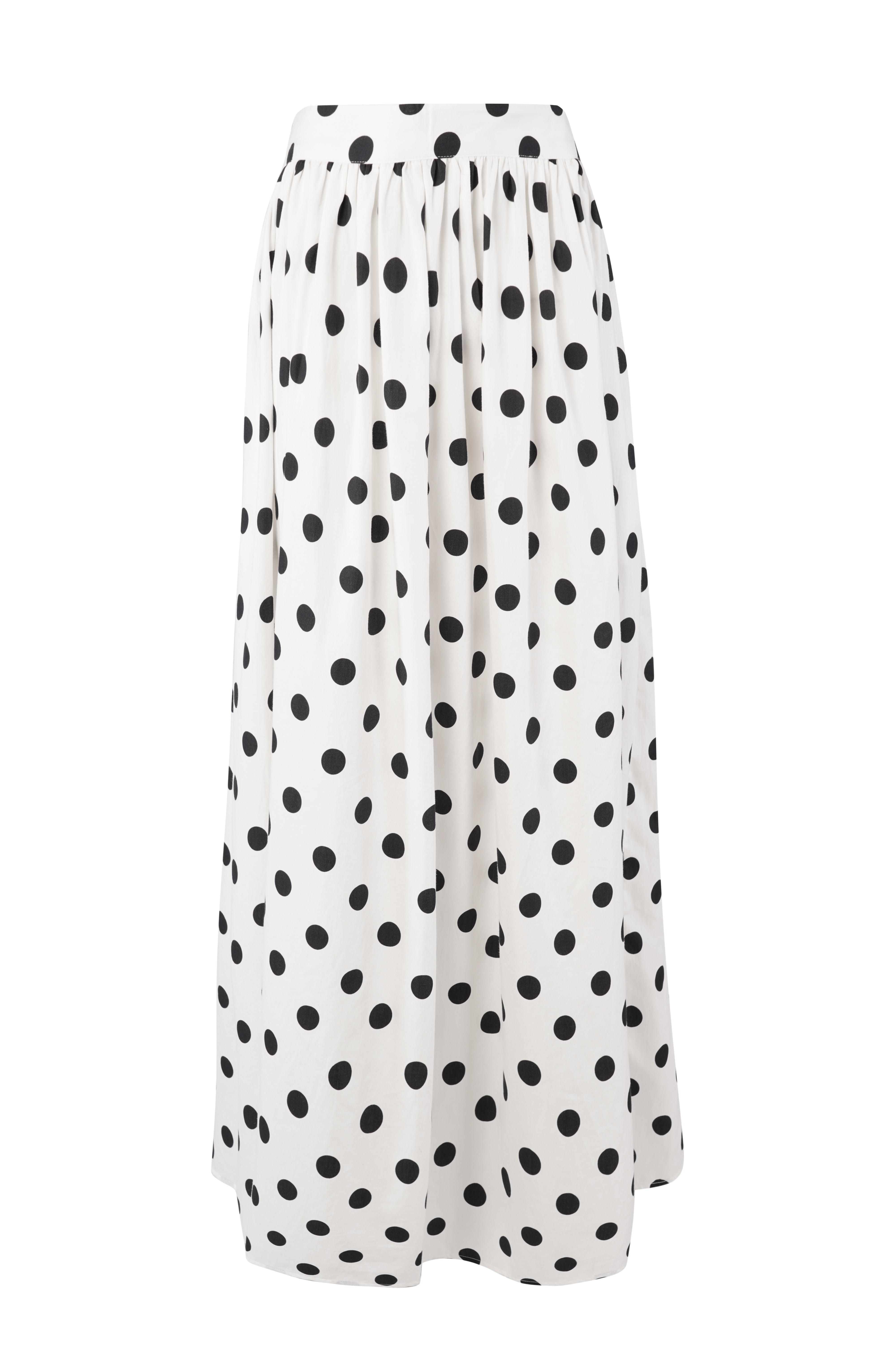 JUPE FLAVY - WHITE POLKA
