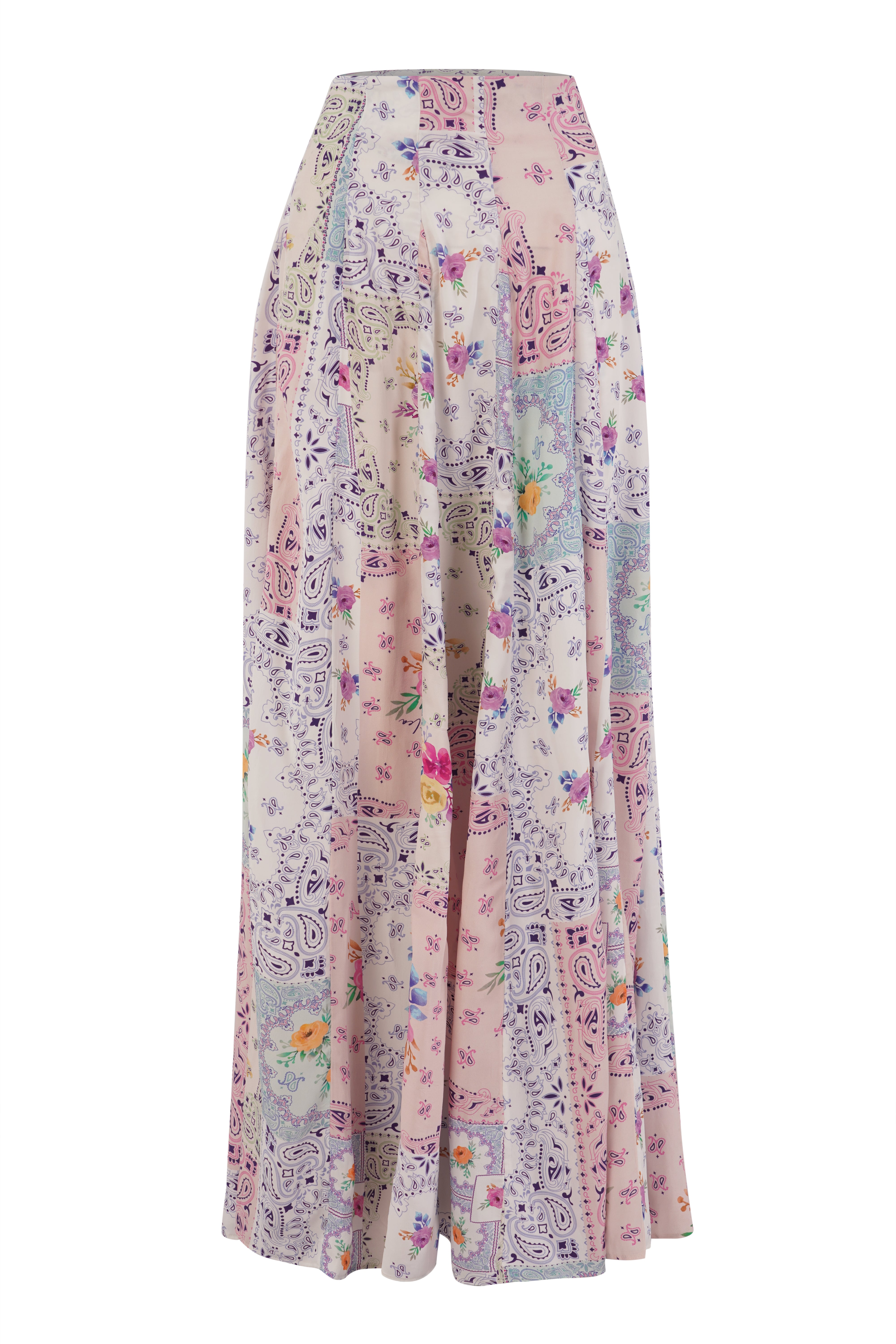 JUPE GRACE - PAISLEY FLORAL PATCH