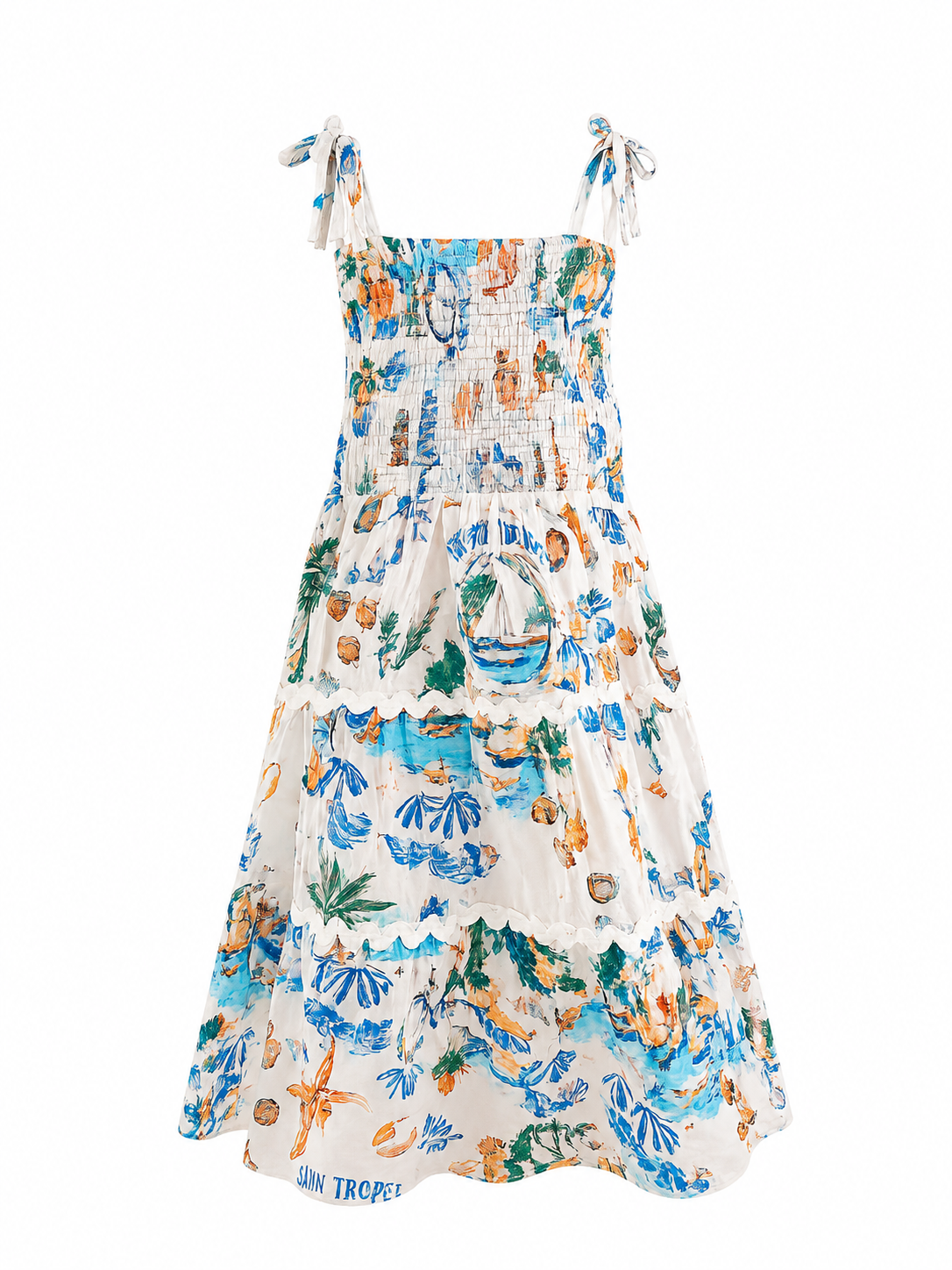 ROBE TISHA KIDS - FRENCH RIVIERA