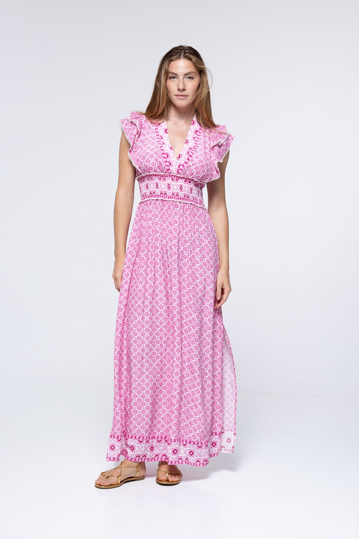 ROBE CLEMENCE - PINK LOTUS