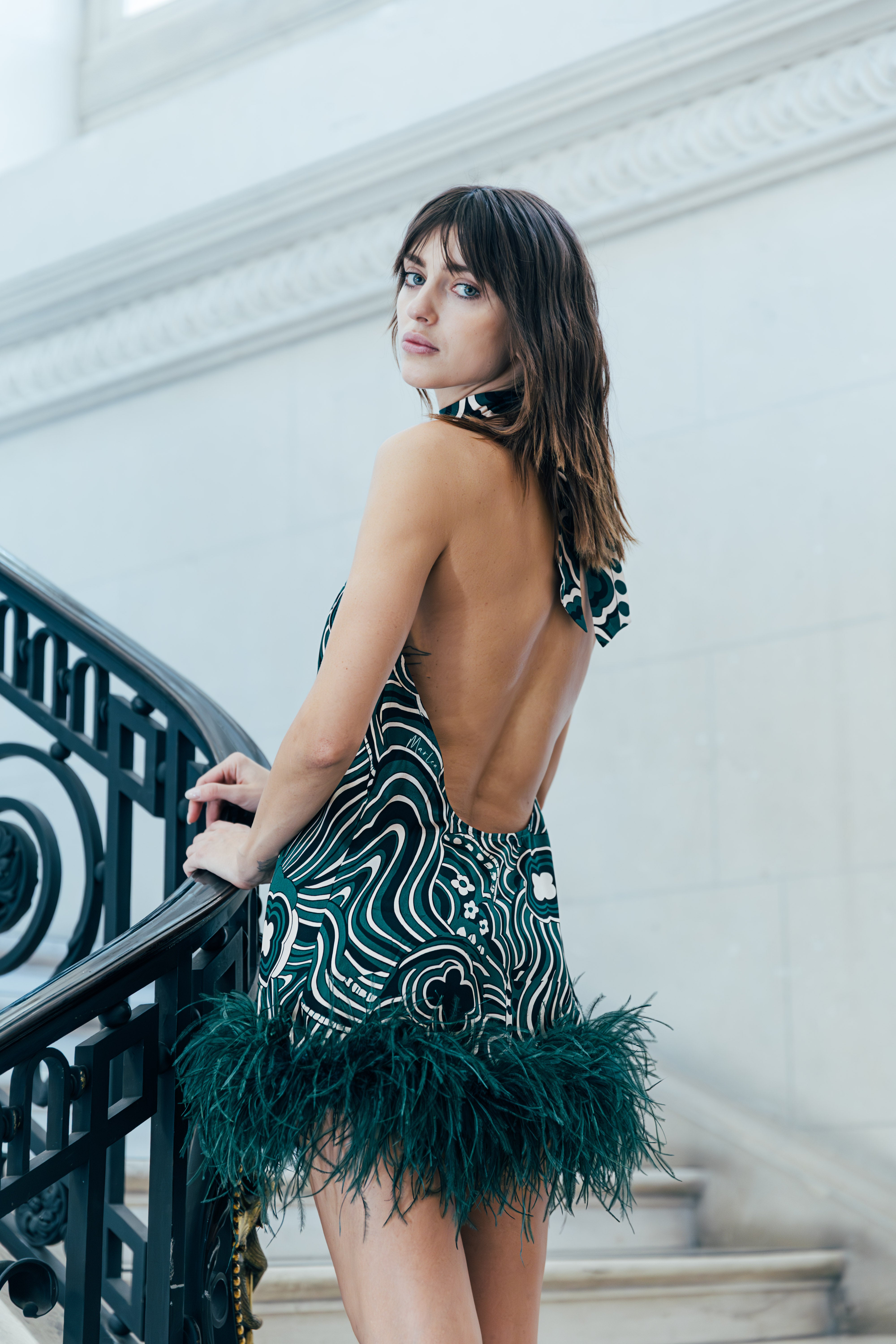 ROBE ROSIE - GREEN COSMIC