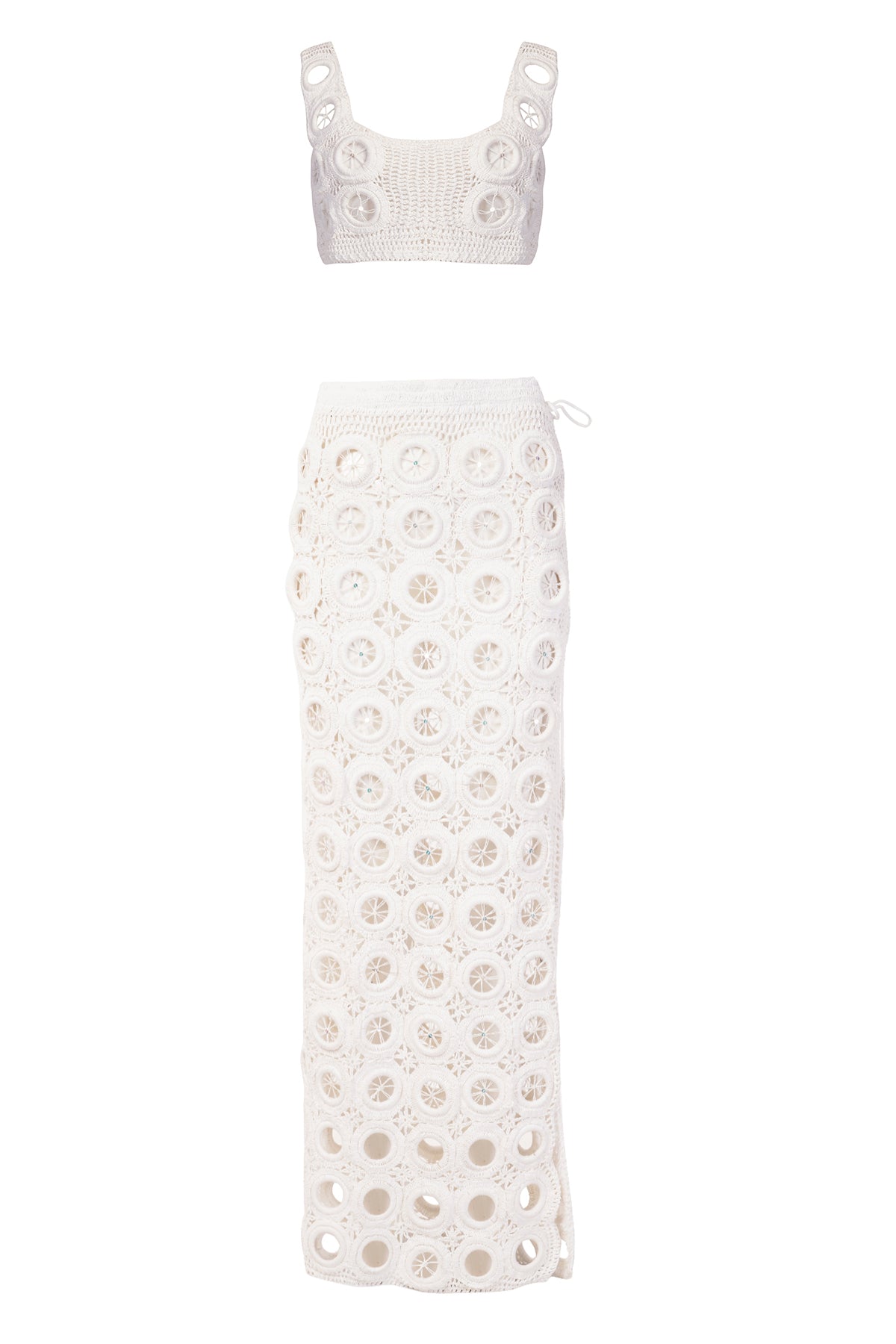 Crochet set in white – MARLEA Monte-Carlo