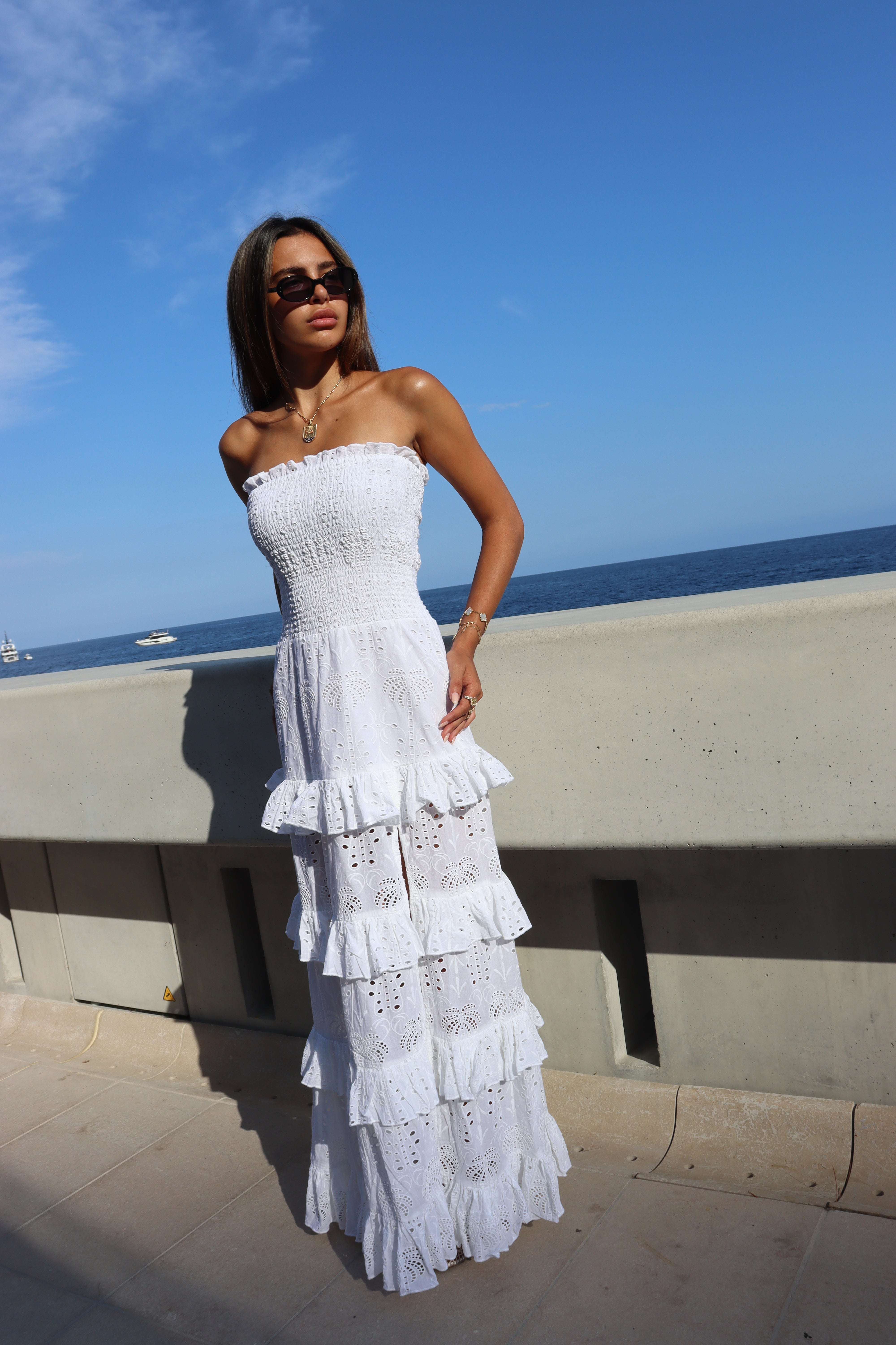 ROBE LULA - WHITE PALM TREE
