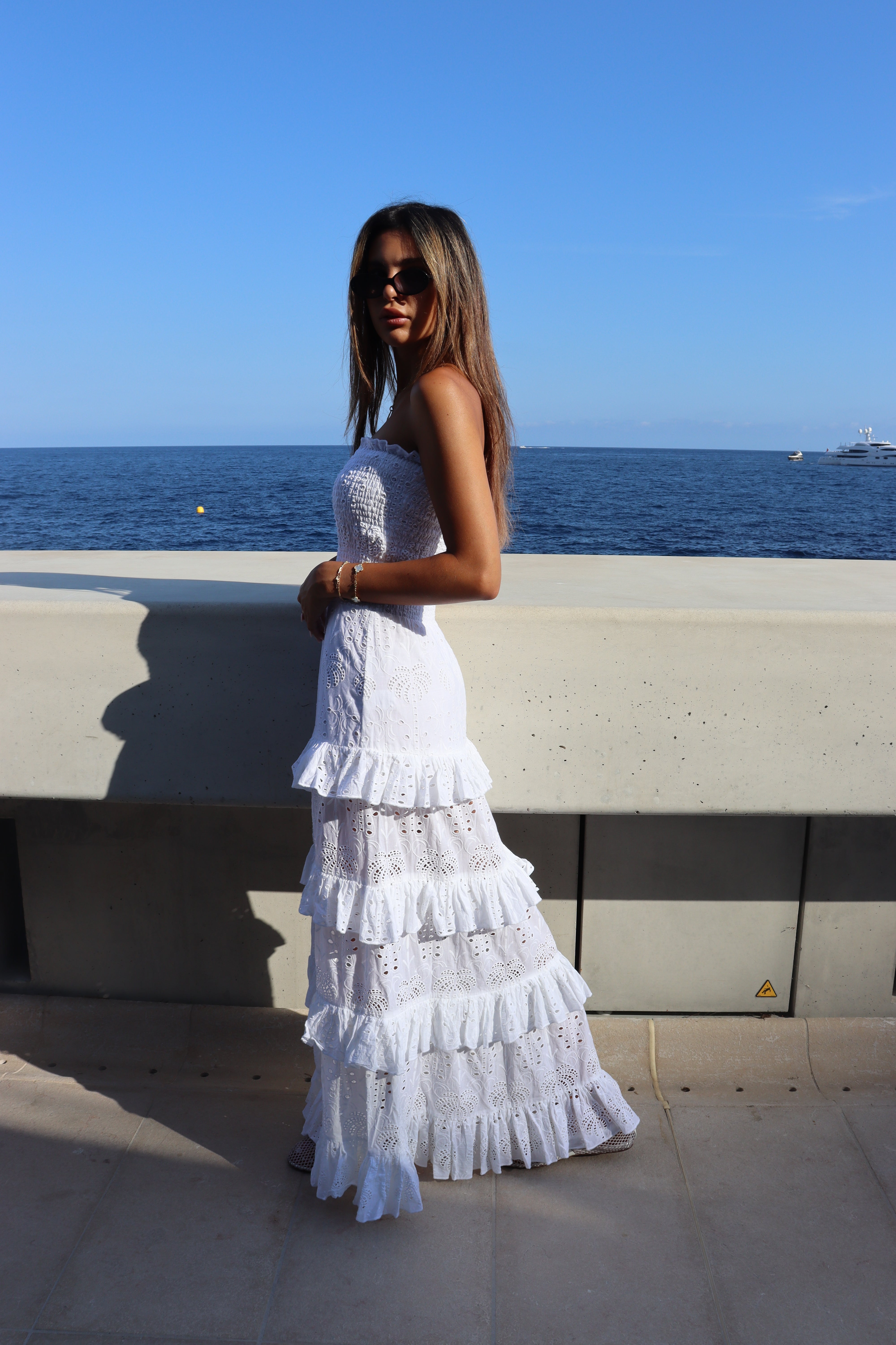 ROBE LULA - WHITE PALM TREE