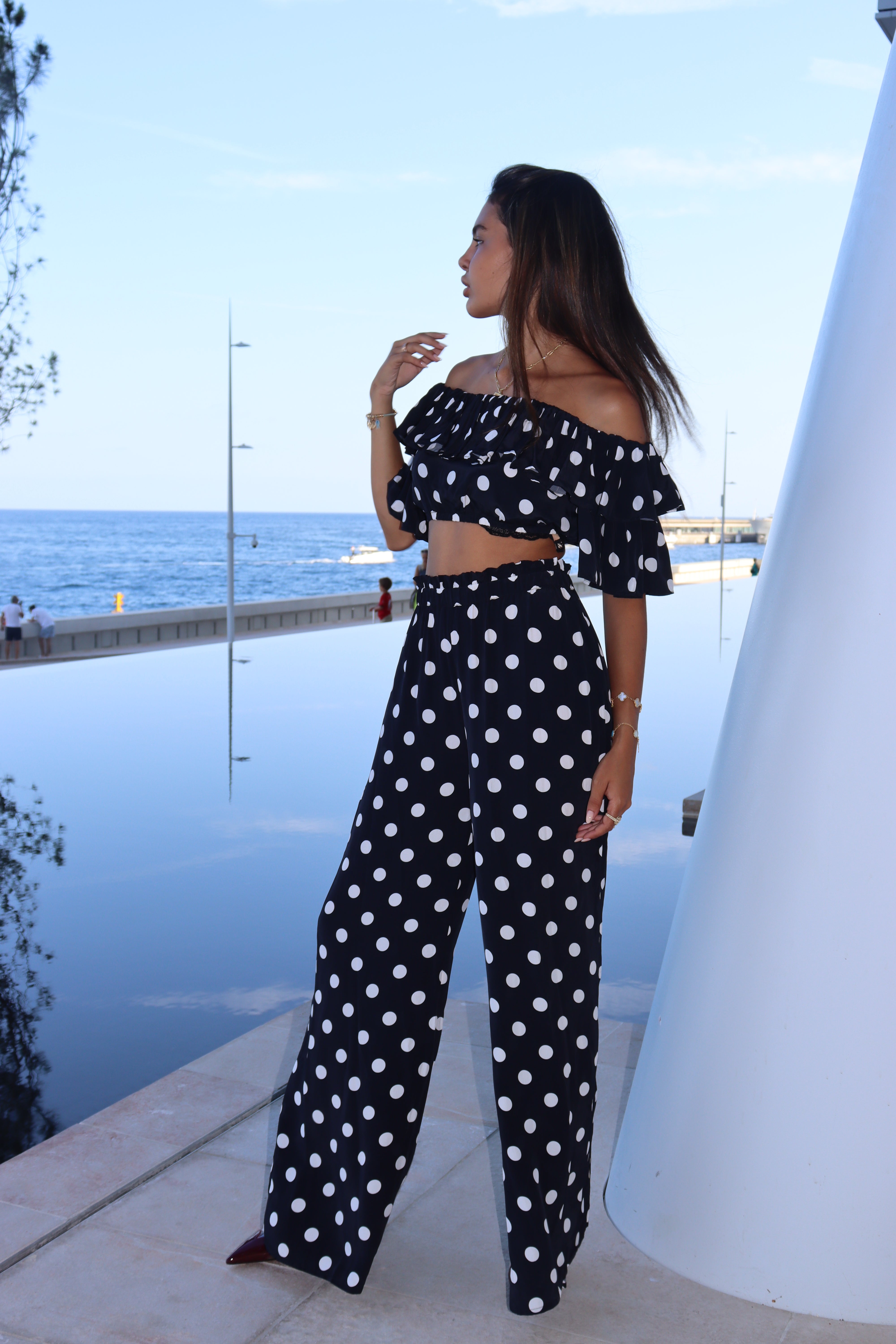 PANTALON REBECCA - POLKADOTS