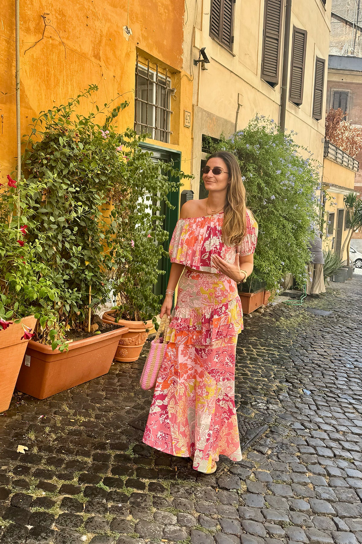 JUPE ESTHER - FLORAL PATCH