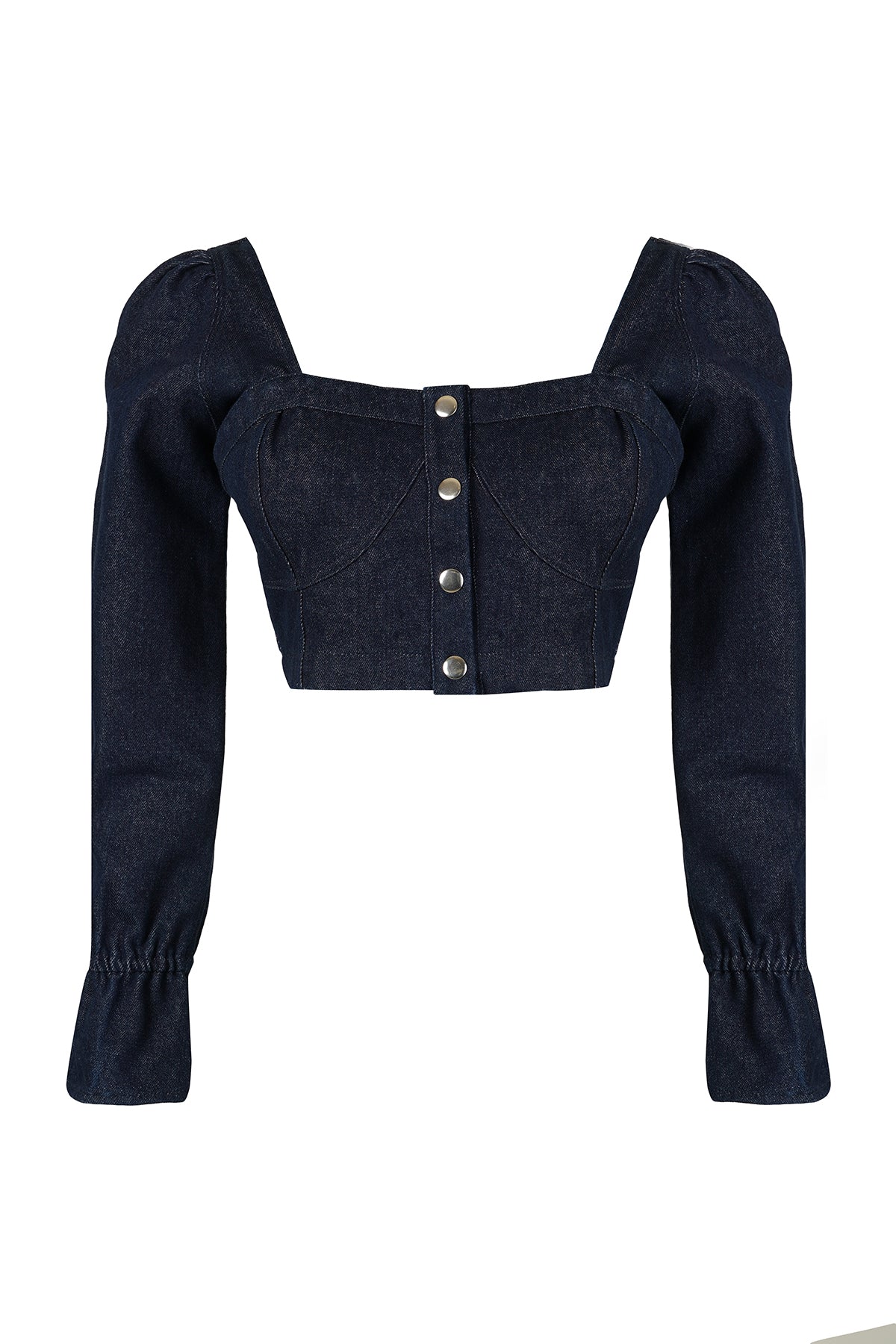 SHARON TOP - DENIM