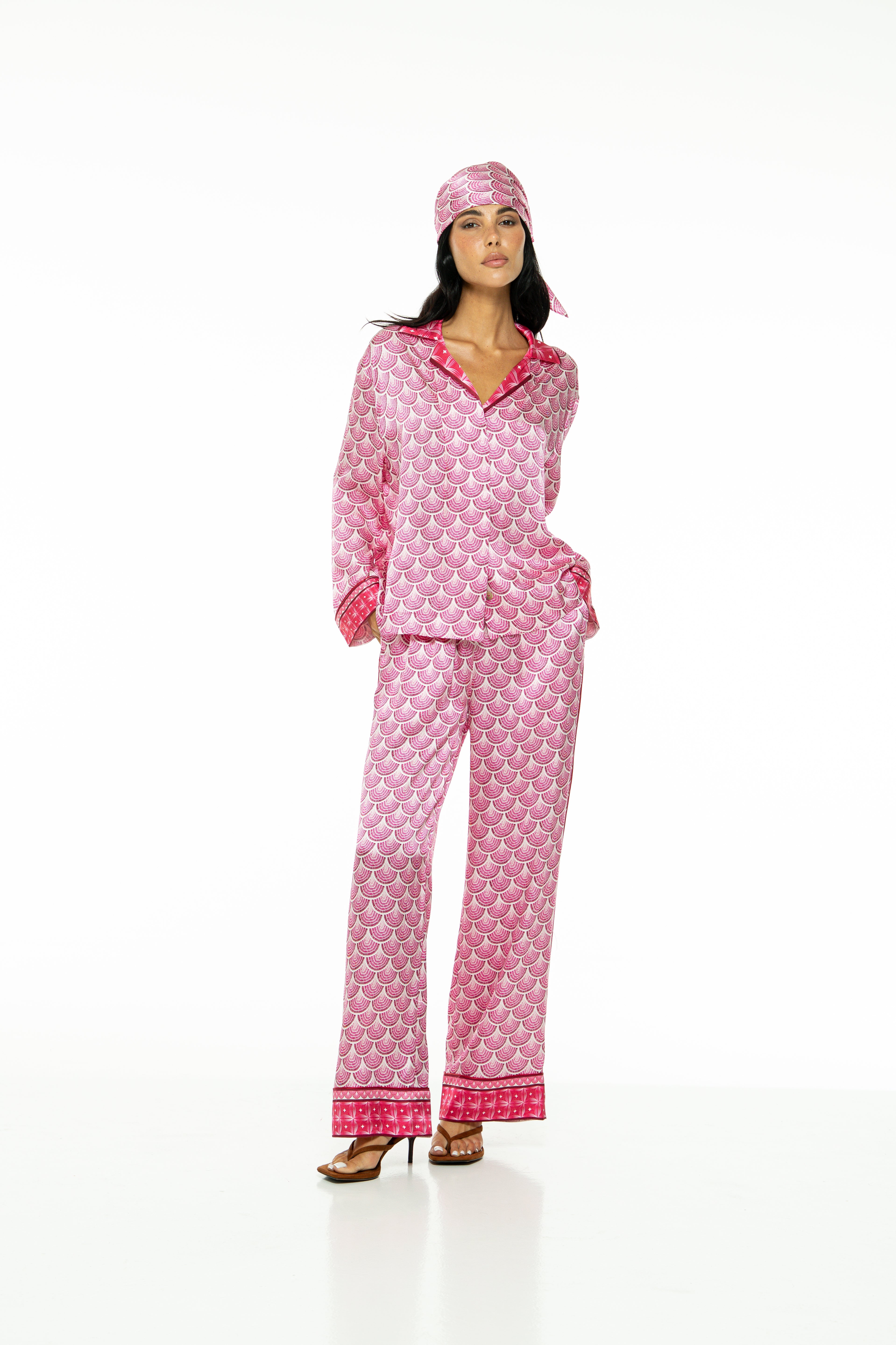 PANTALON KENZA - ROSE PEACOCK