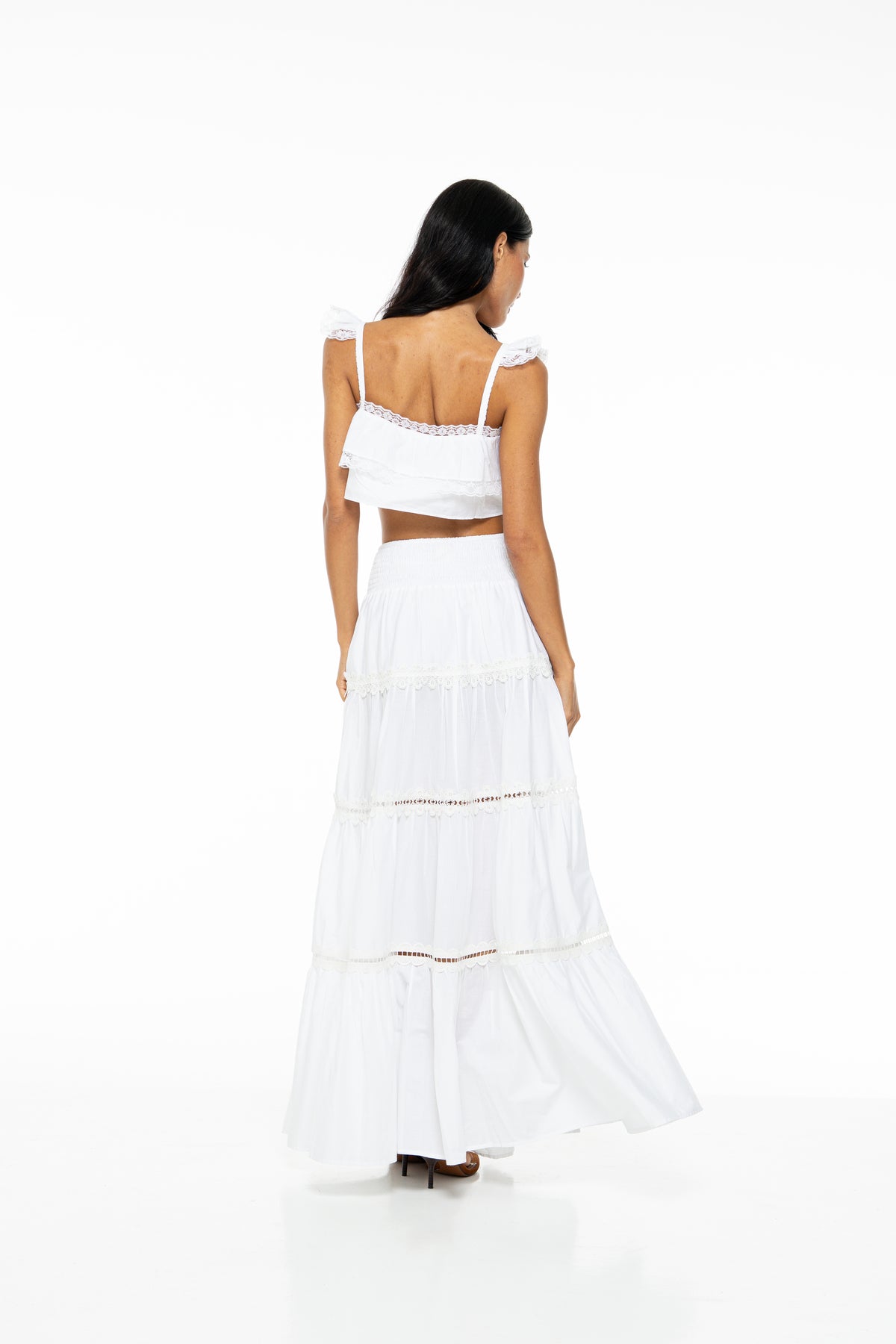 Jupe Margot blanche – MARLEA Monte-Carlo
