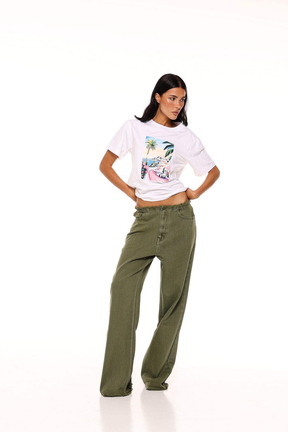JEANS SCARLETT - OLIVE