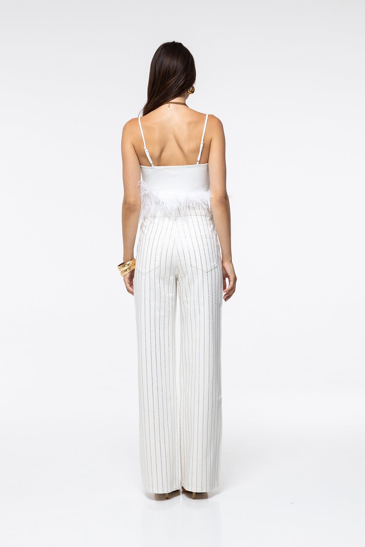 JEANS SCARLETT - STRASS BLANC