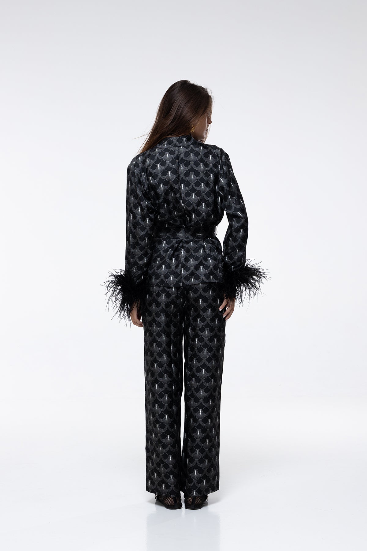 PANTALON KENZA - BLACK PEACOCK