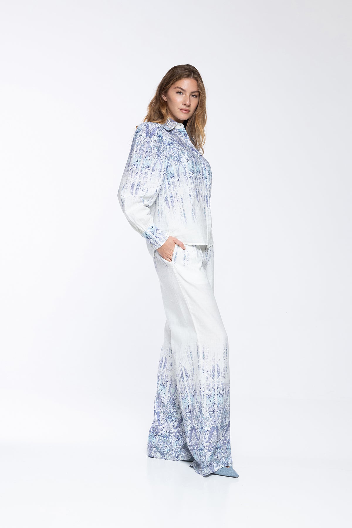 PANTALON CASSANDRA - PERSIAN BLUE