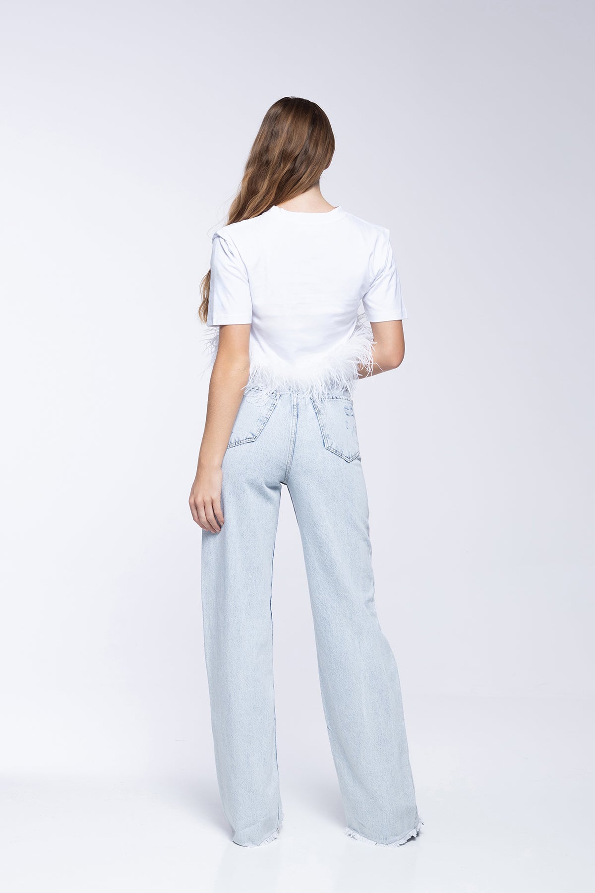 FEATHERS T-SHIRT - WHITE