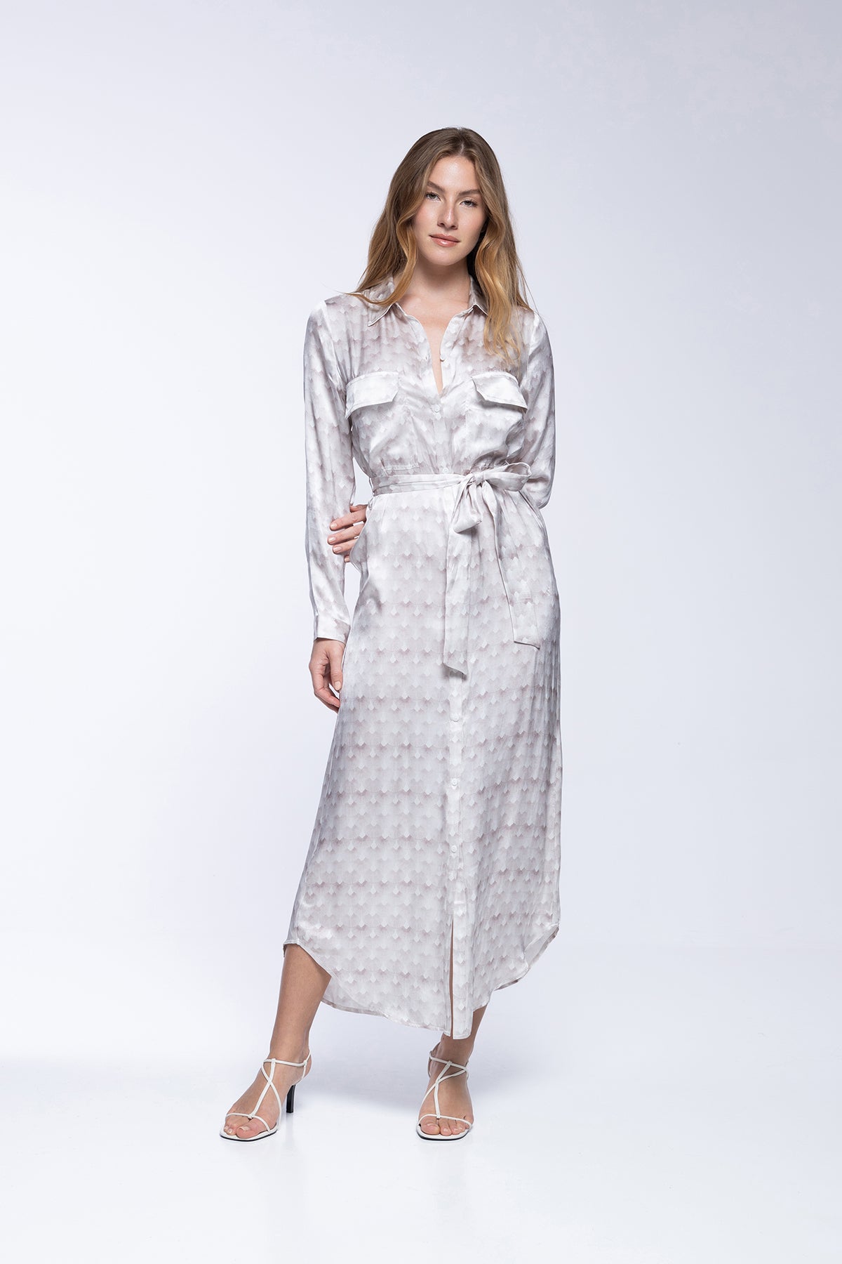 ROBE ELOISE - WHITE PEACOCK