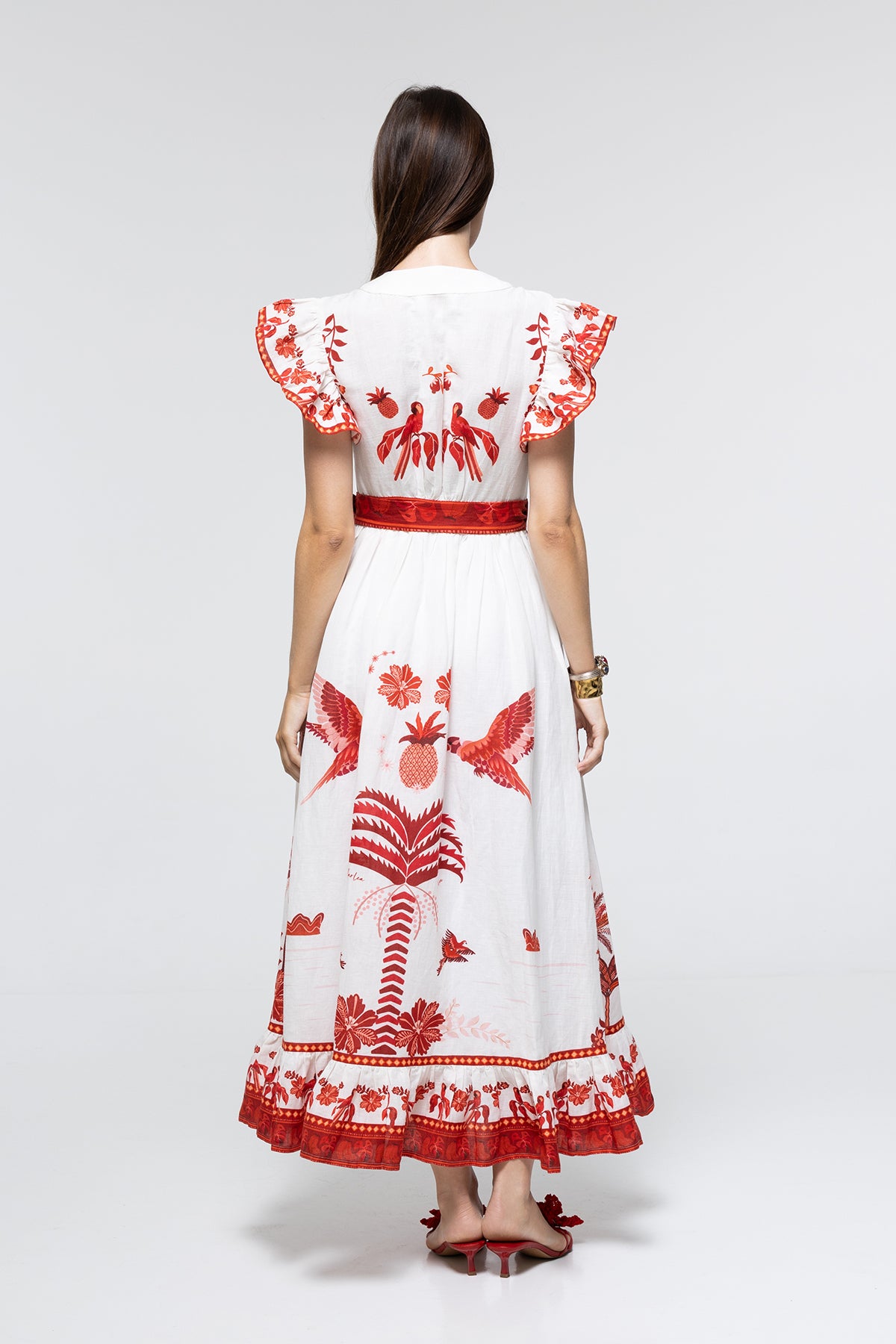 ROBE CAMILLE - RED PARROT