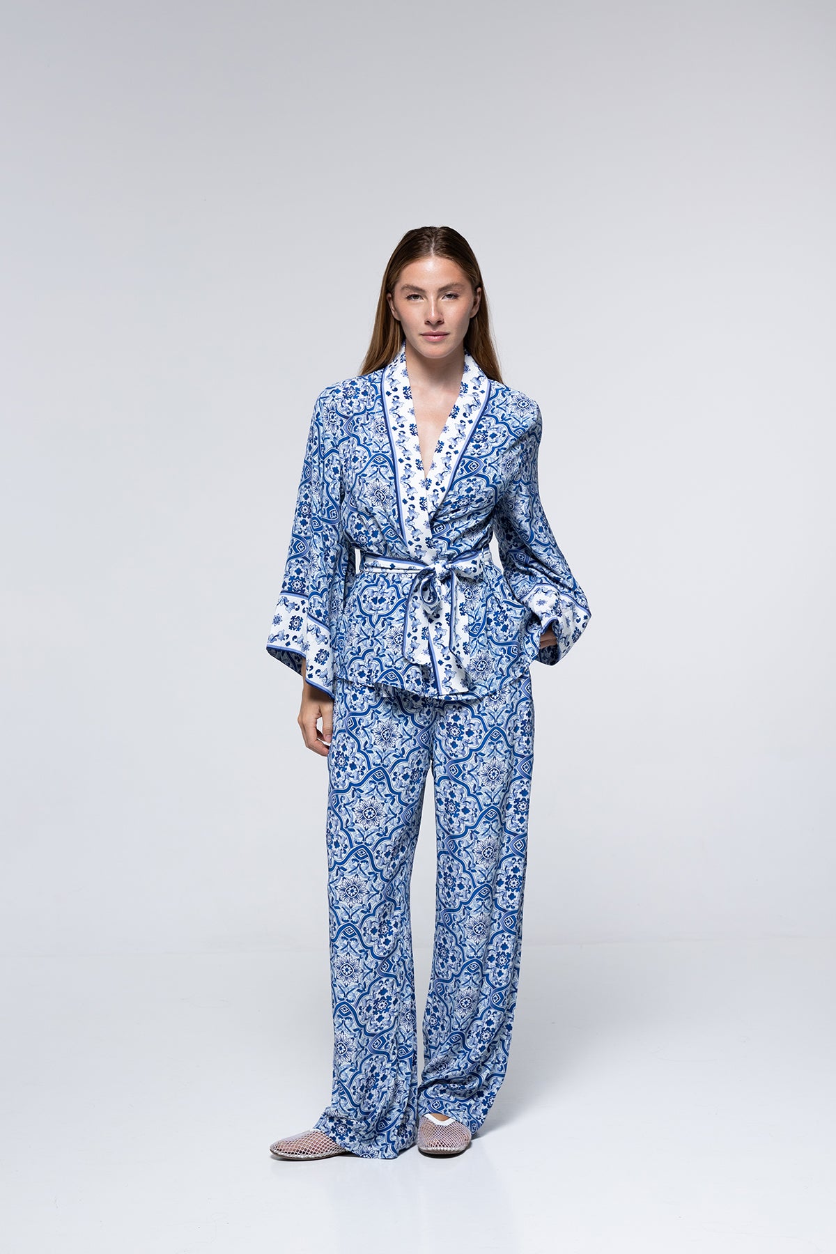 PANTALON KENZA - BLUE TILE
