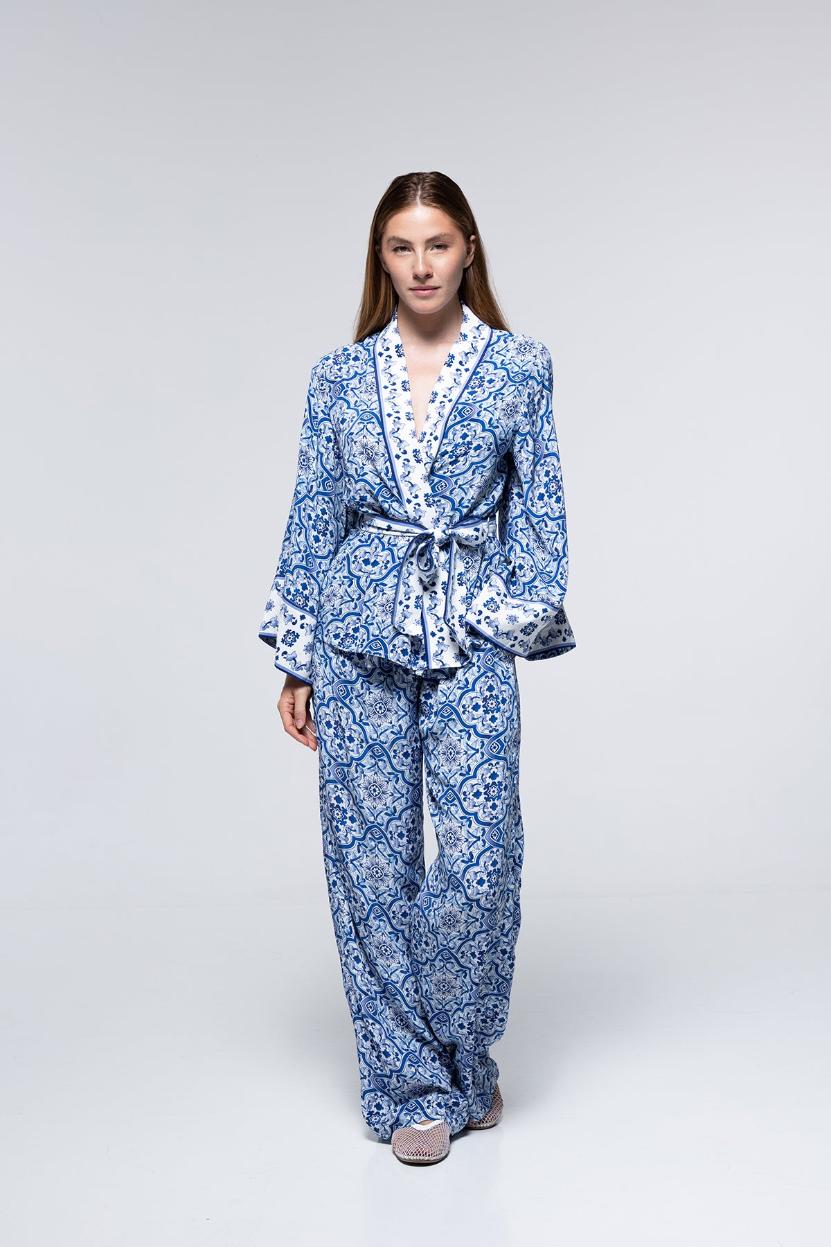 PANTALON KENZA - BLUE TILE