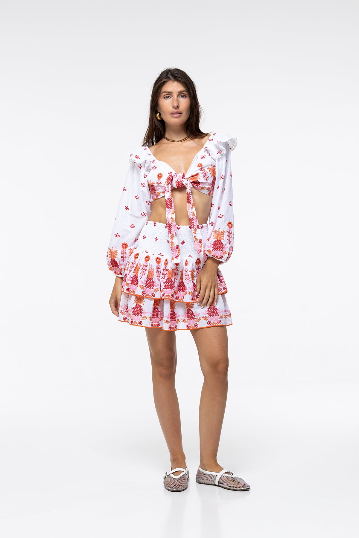 JUPE PAULINA - PEACH PINEAPPLE