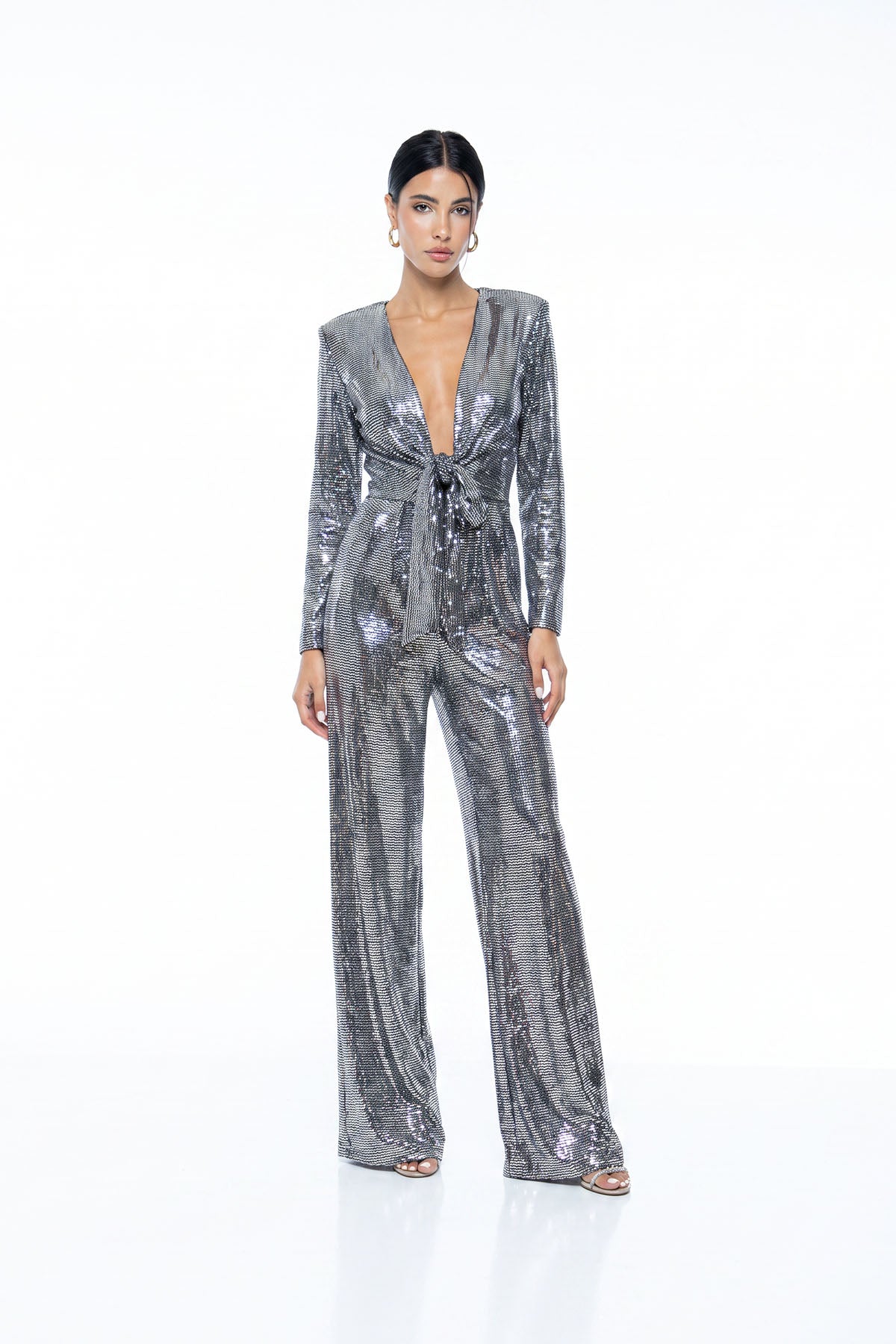 ROMAN JUMPSUIT - SILVER