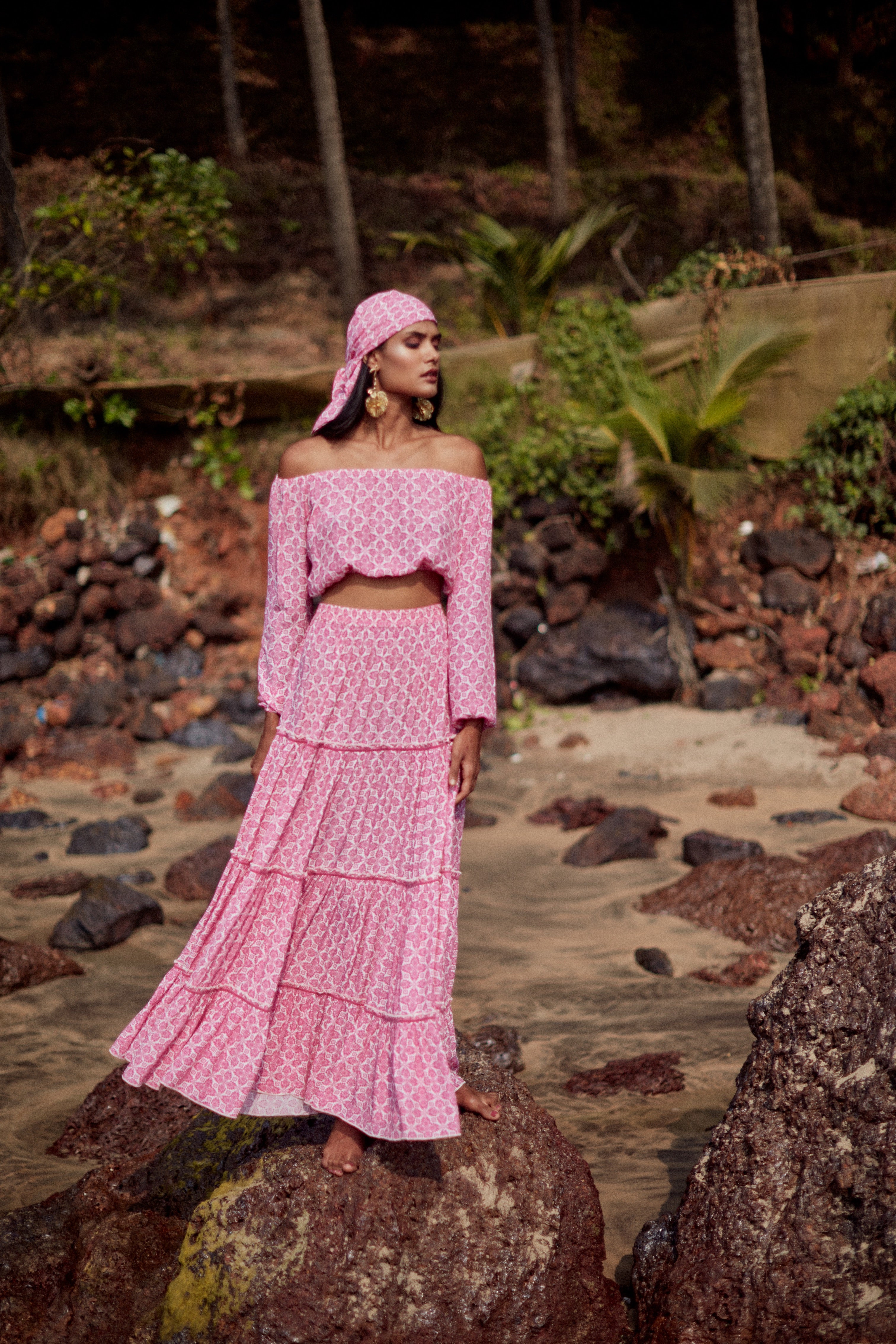 TOP JOANA - PINK LOTUS