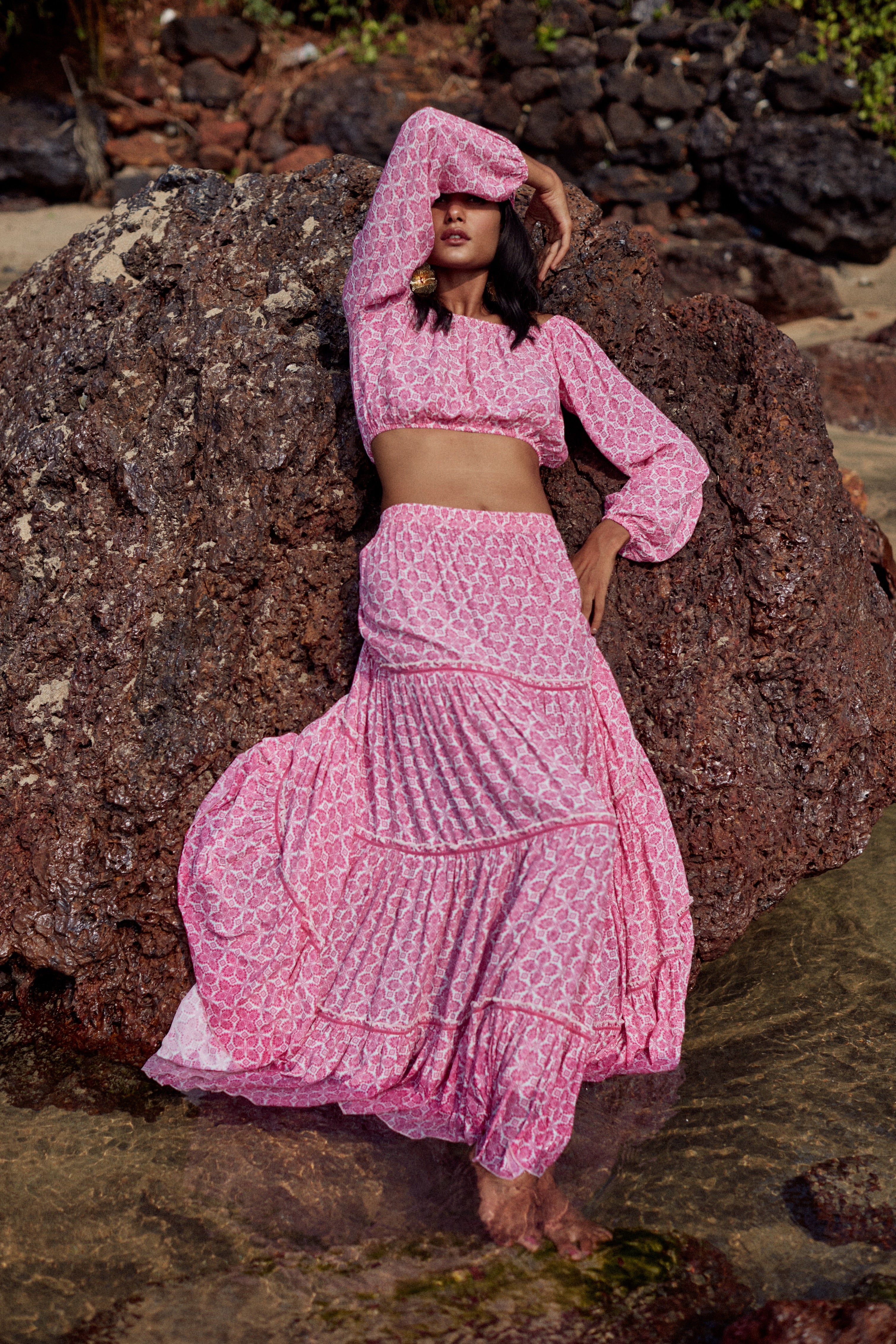 TOP JOANA - PINK LOTUS