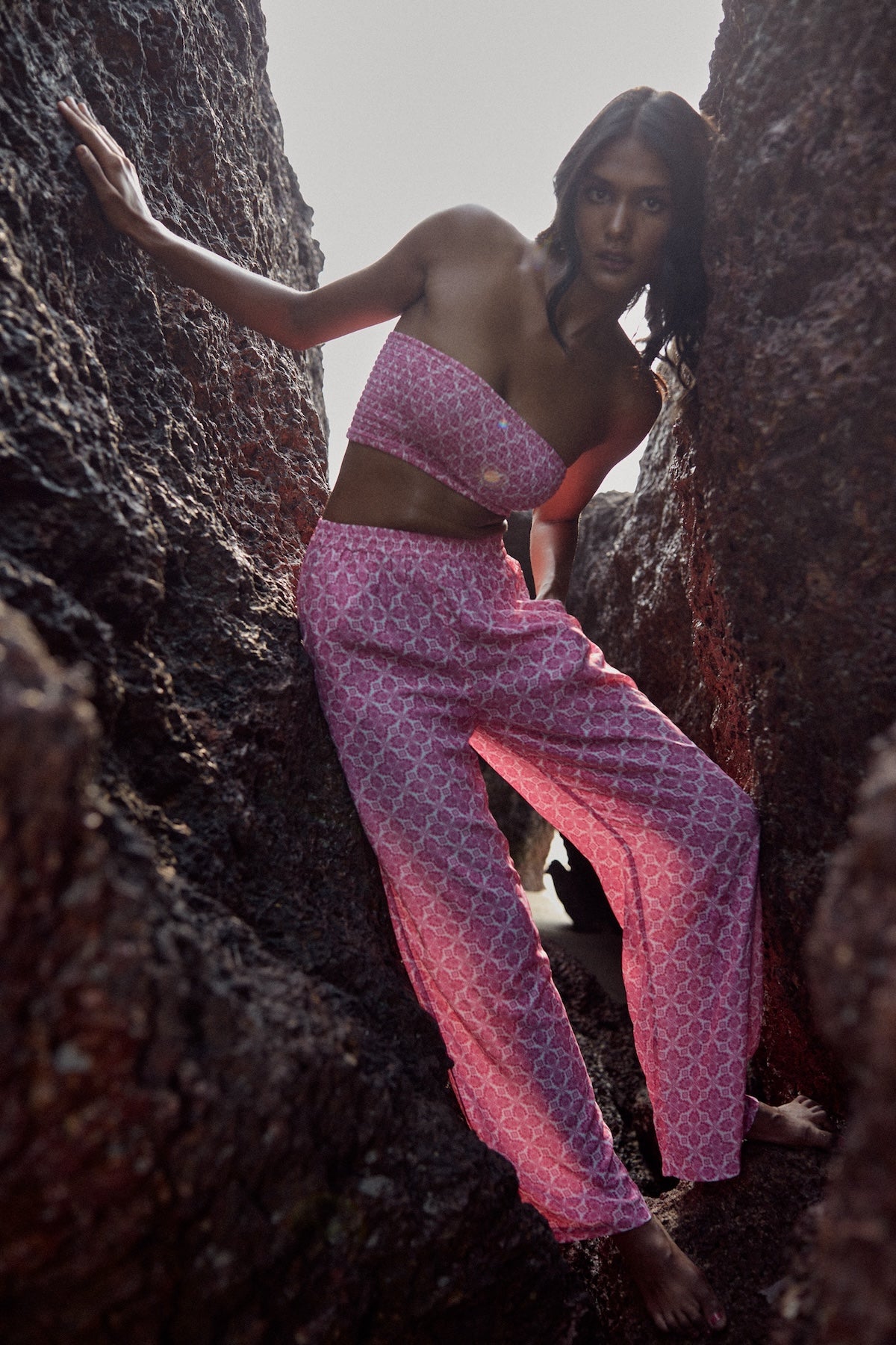 PANTALON KENZA - PINK LOTUS