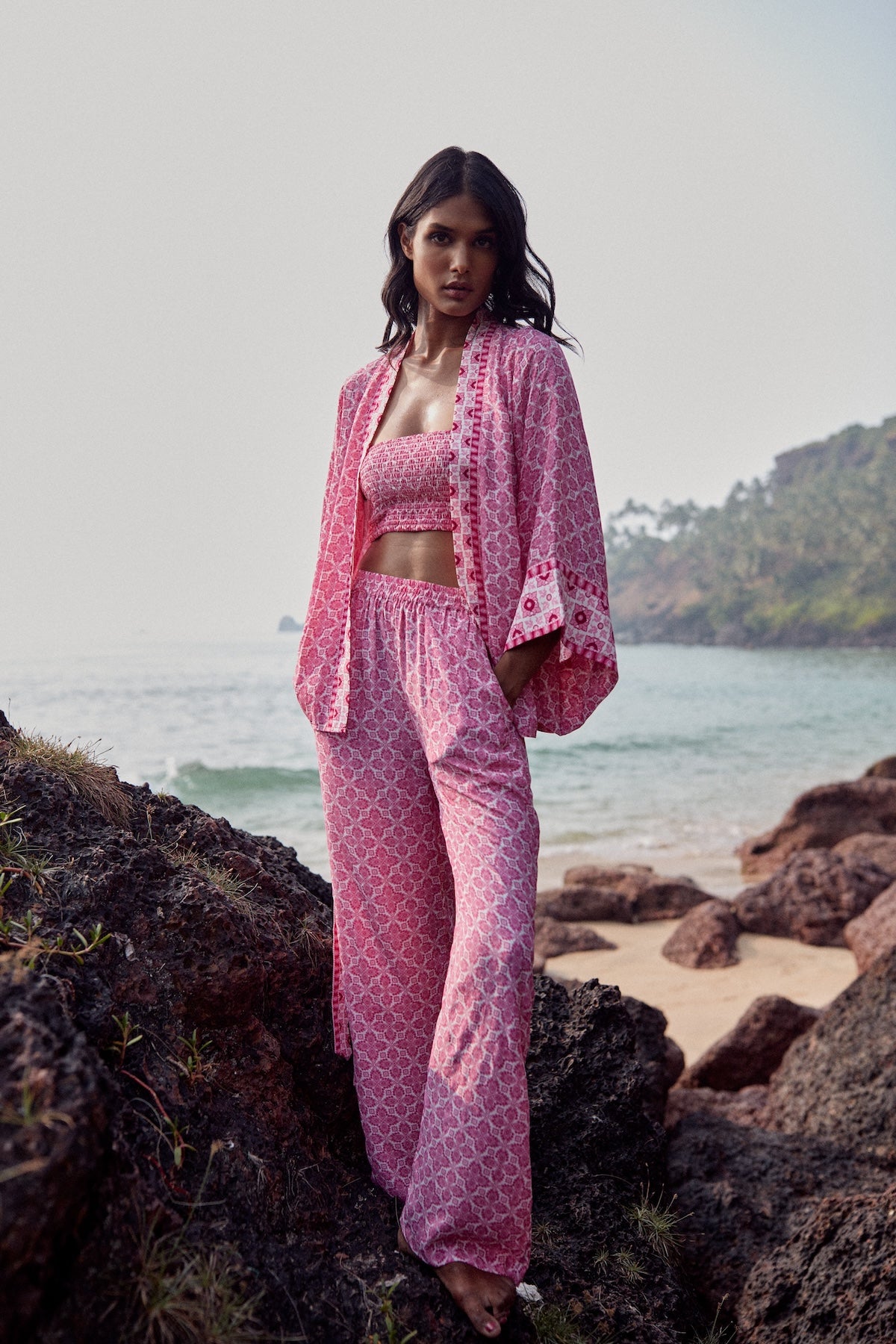 PANTALON KENZA - PINK LOTUS