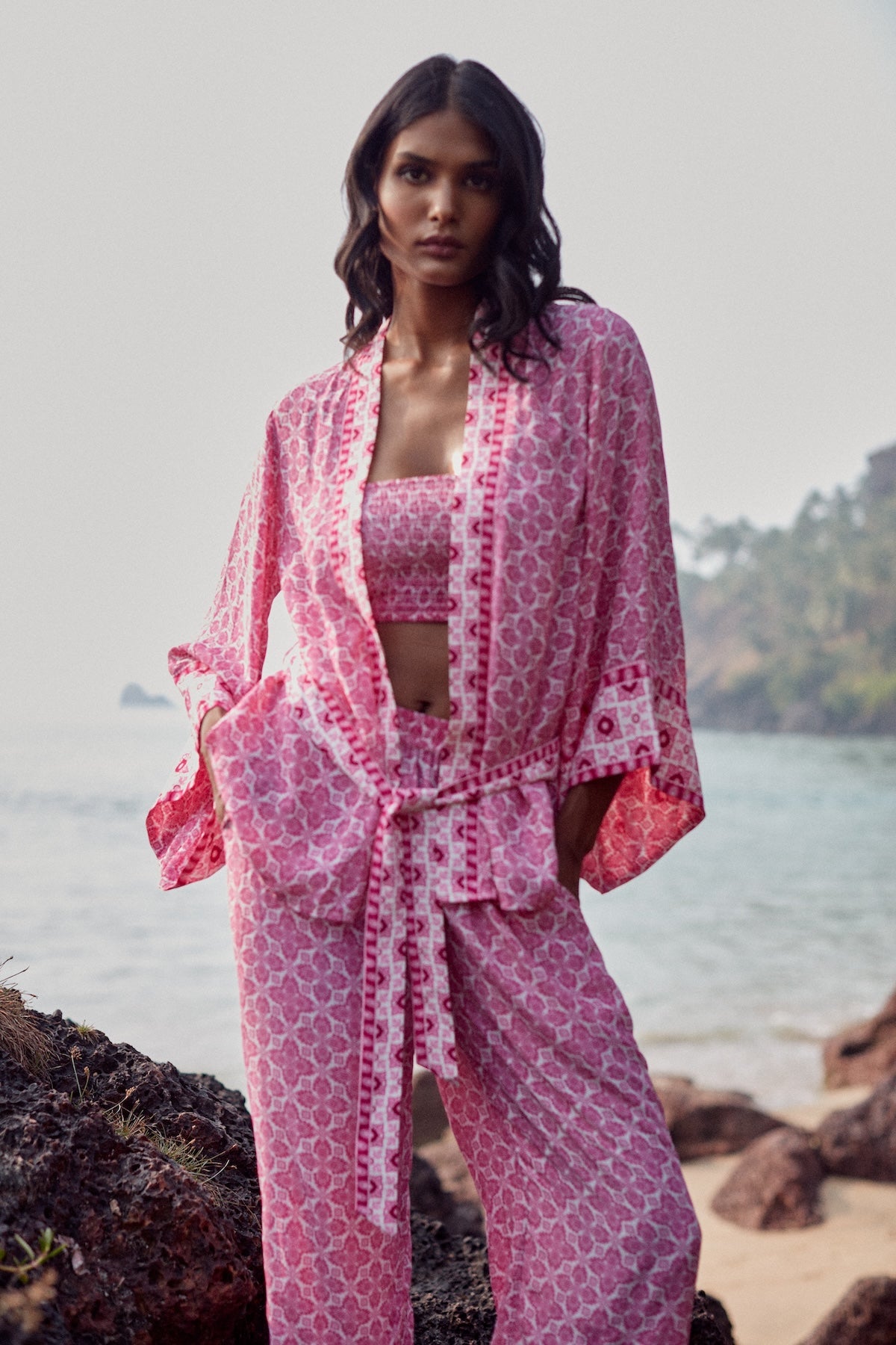 KIMONO DALIA - PINK LOTUS