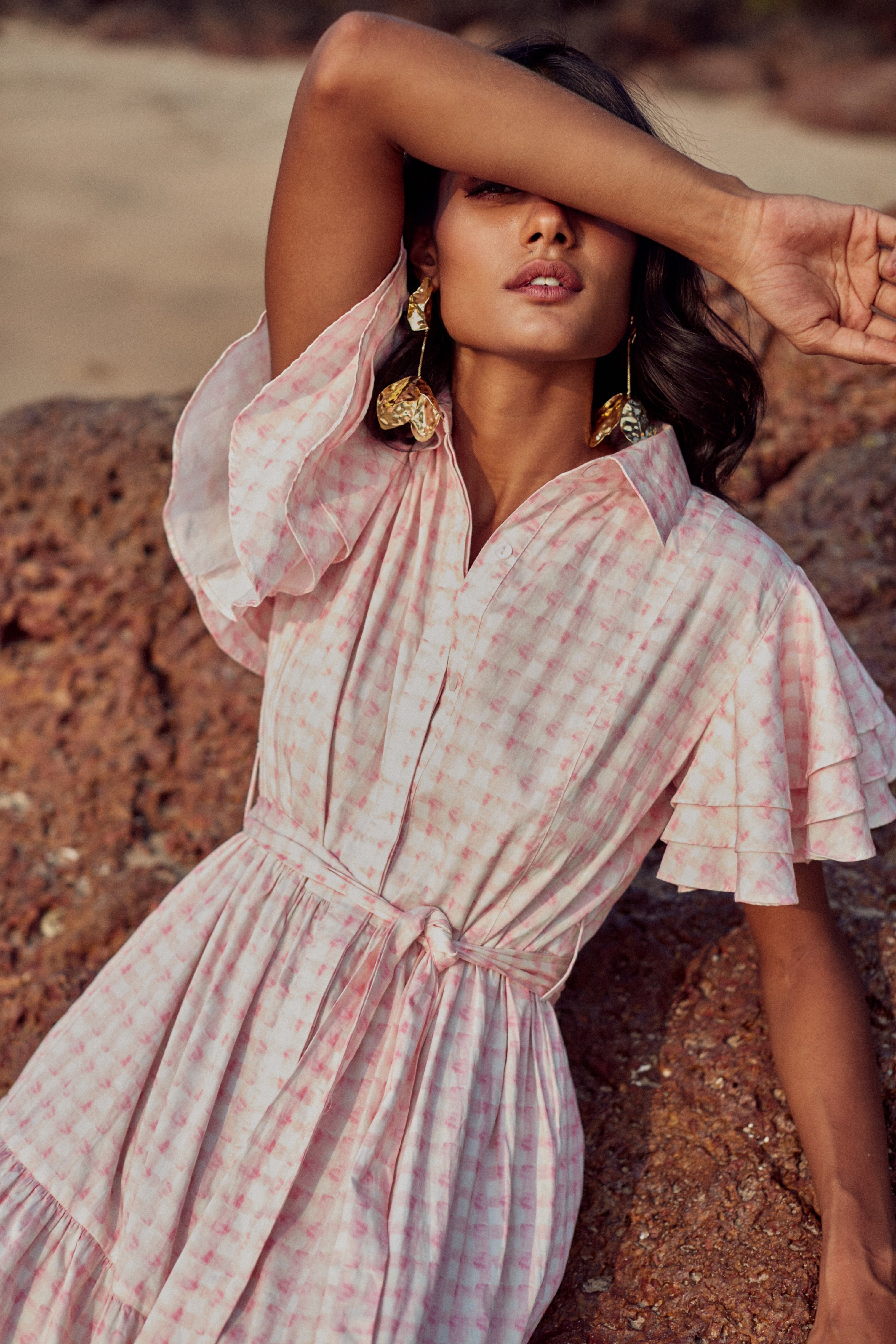ROBE CAMELIA - PINK VICHY