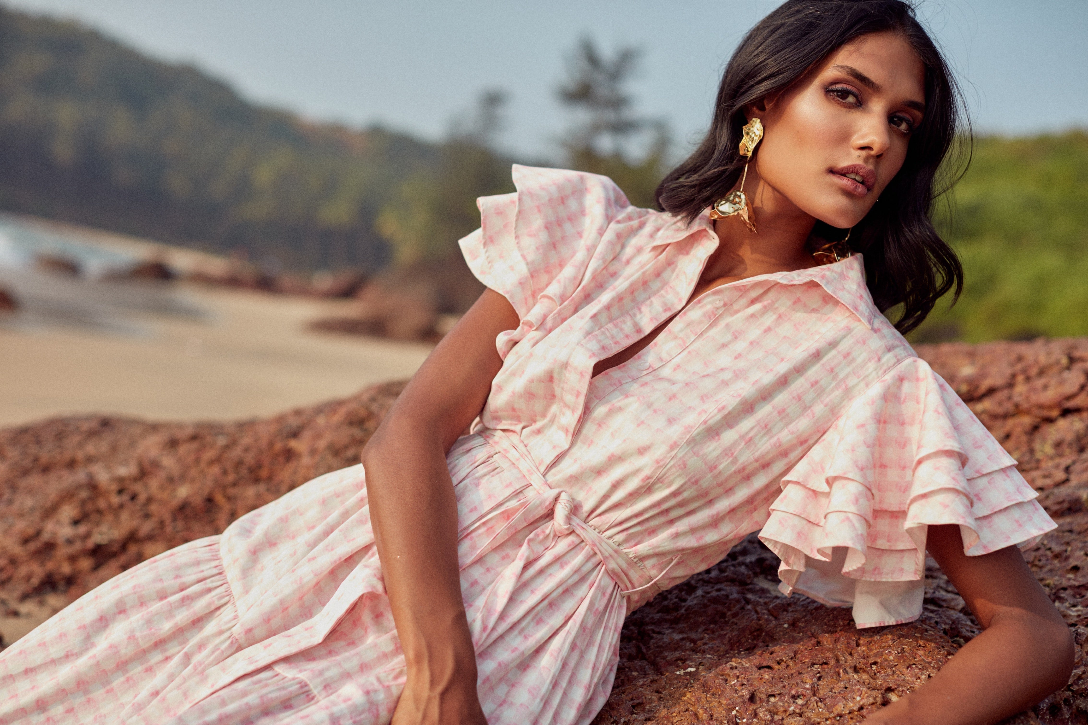ROBE CAMELIA - PINK VICHY