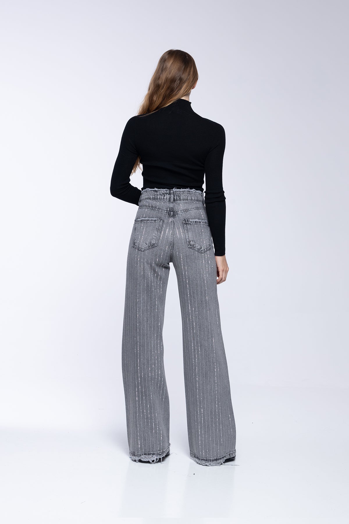 JEANS SCARLETT - STRASS GRIS