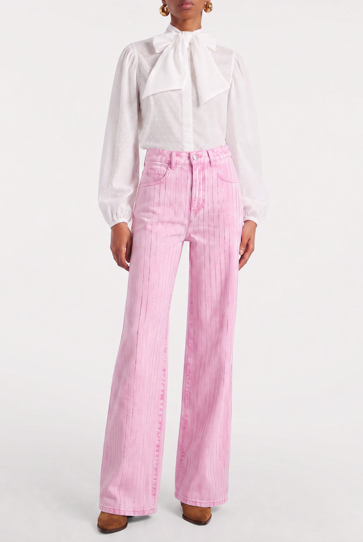 JEANS SCARLETT - STRASS ROSE