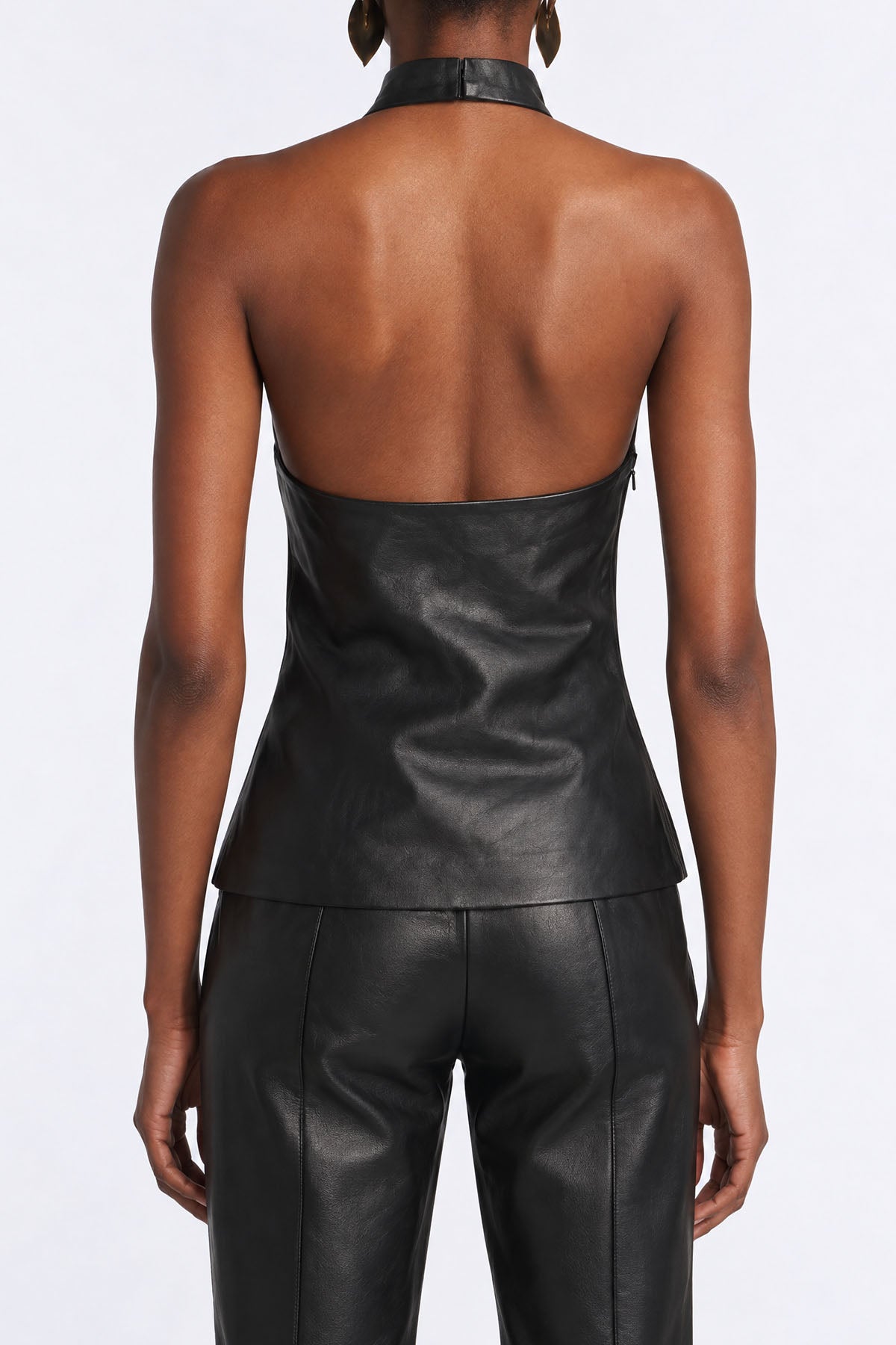 TOP LEATHER - BLACK