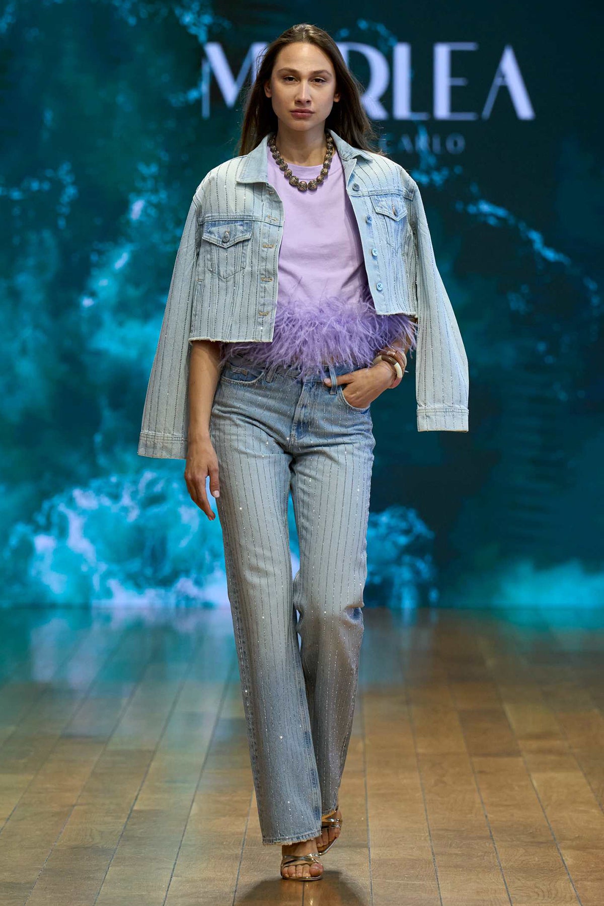 TEE-SHIRT PLUMES - LILA