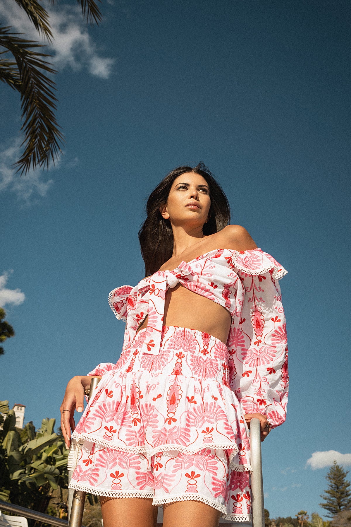 TOP ALEKS - PINK EMBROIDERY