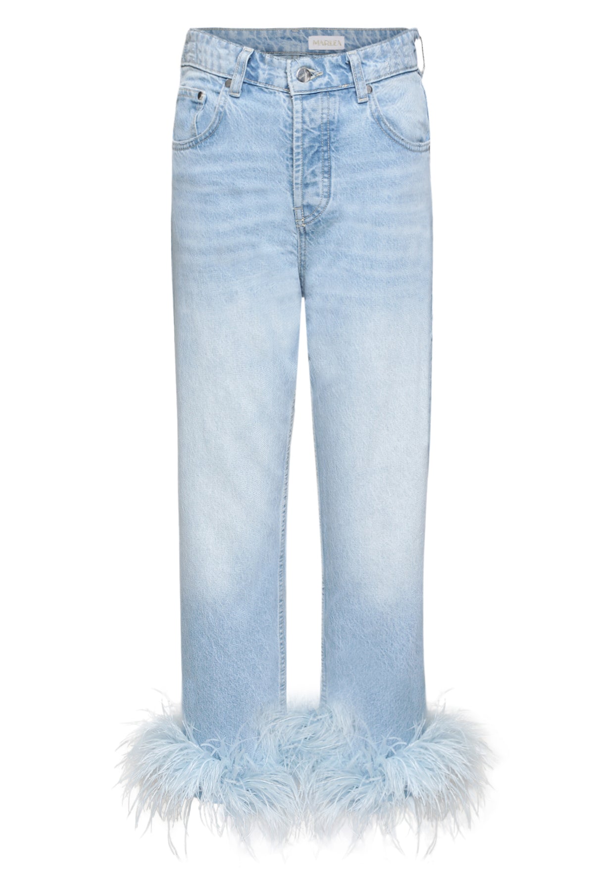 JEANS PLUMES - BLEU CLAIR