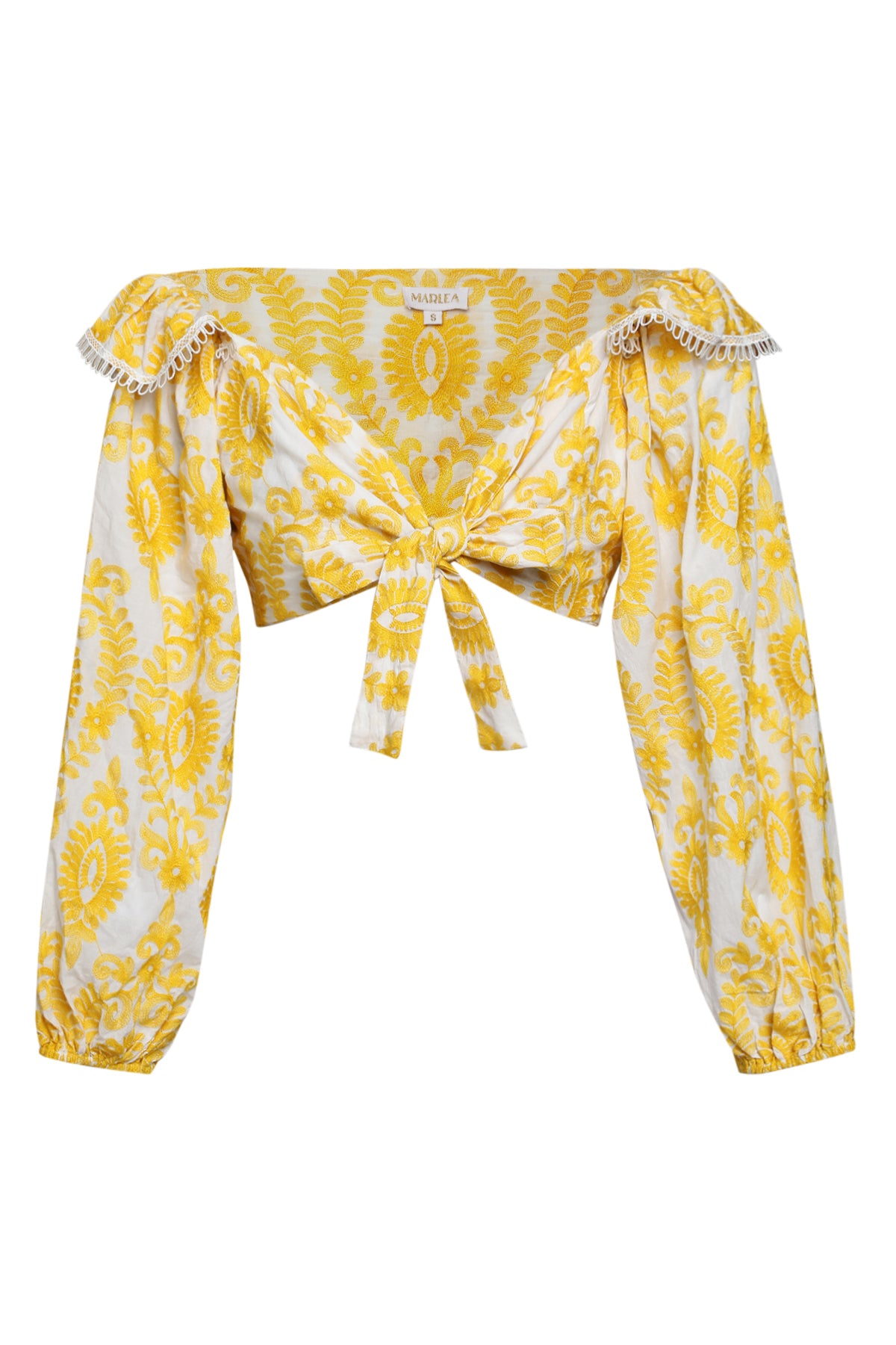 ALEKSANDRA TOP - YELLOW EMBROIDERY