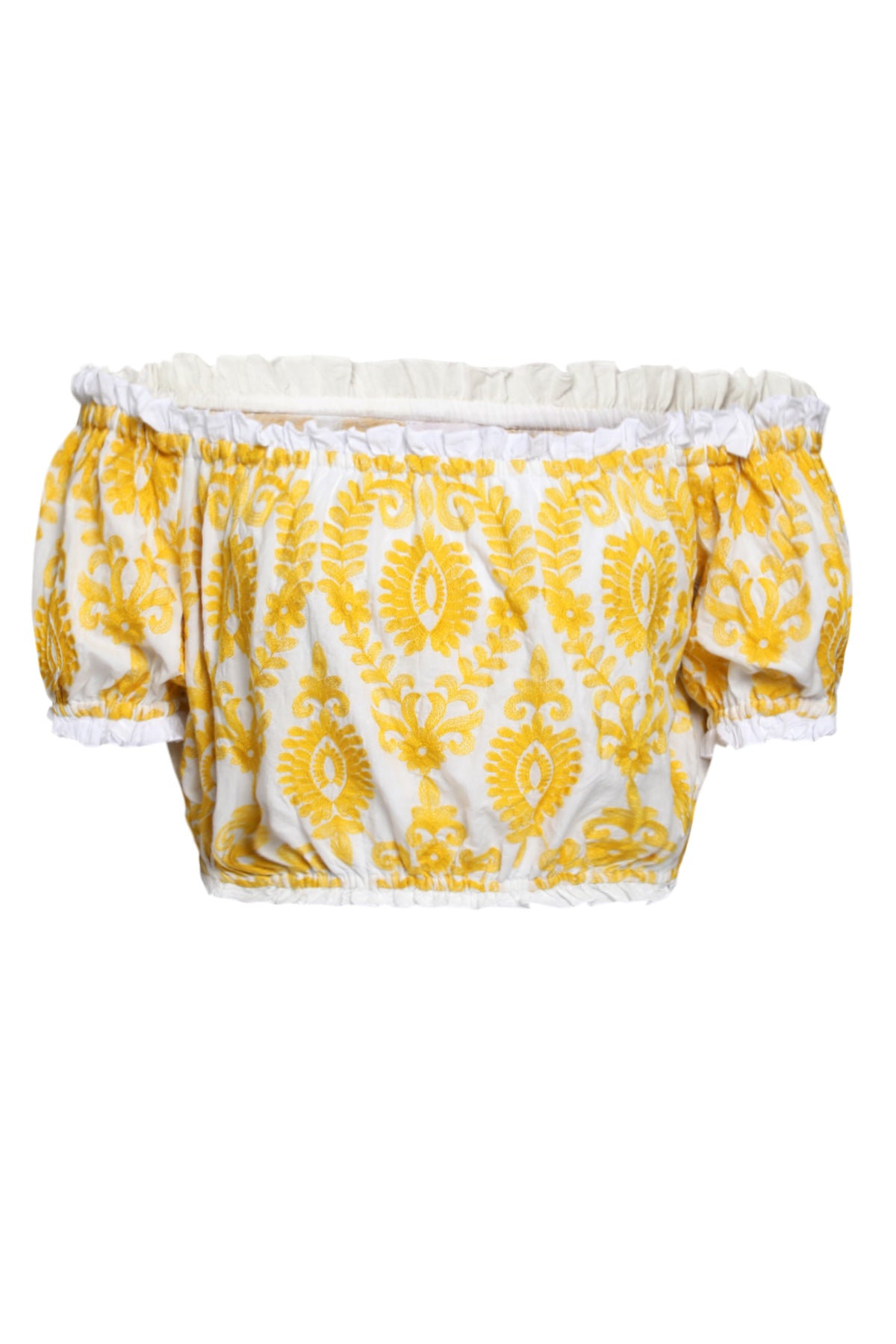 JENNA TOP - YELLOW EMBROIDERY