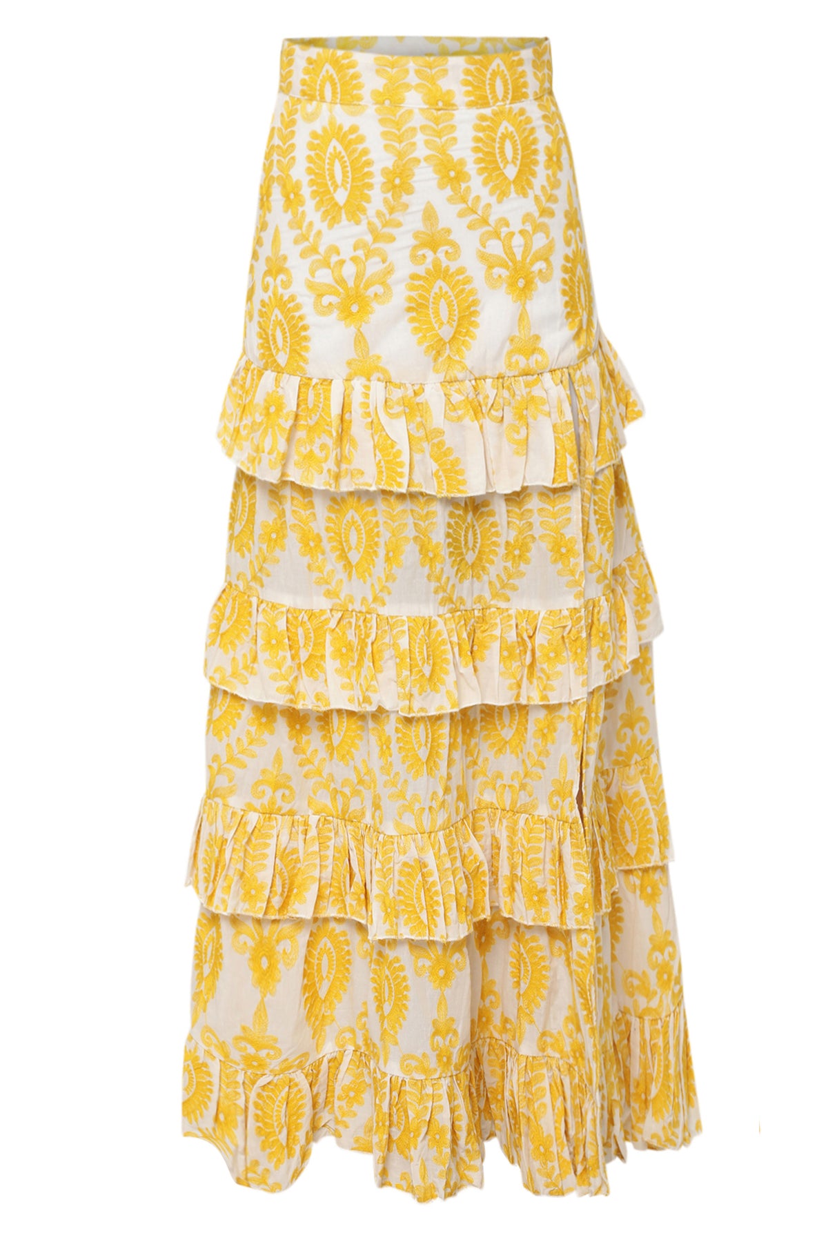 NAIS SKIRT - YELLOW EMBROIDERY