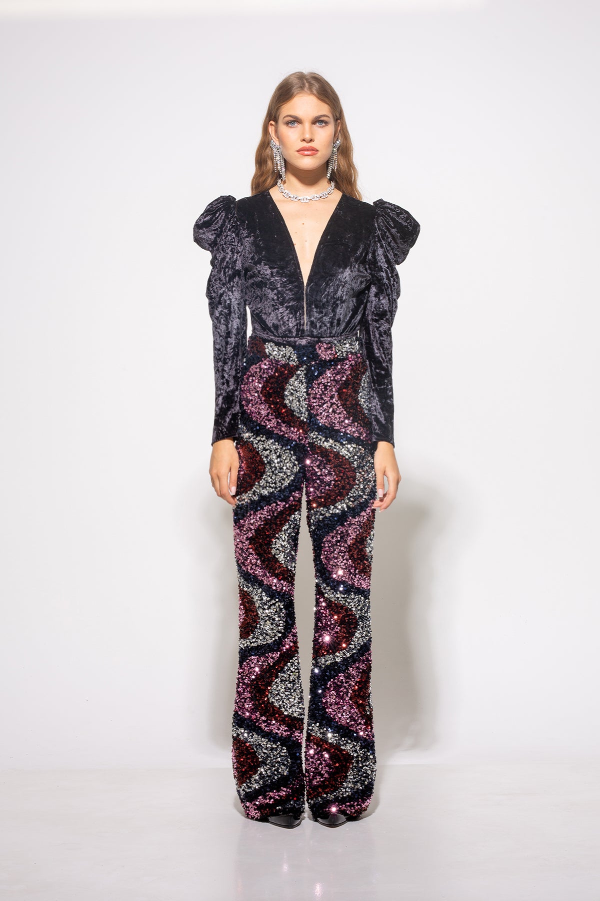 PANTALON FLO - SEQUINS VIOLET