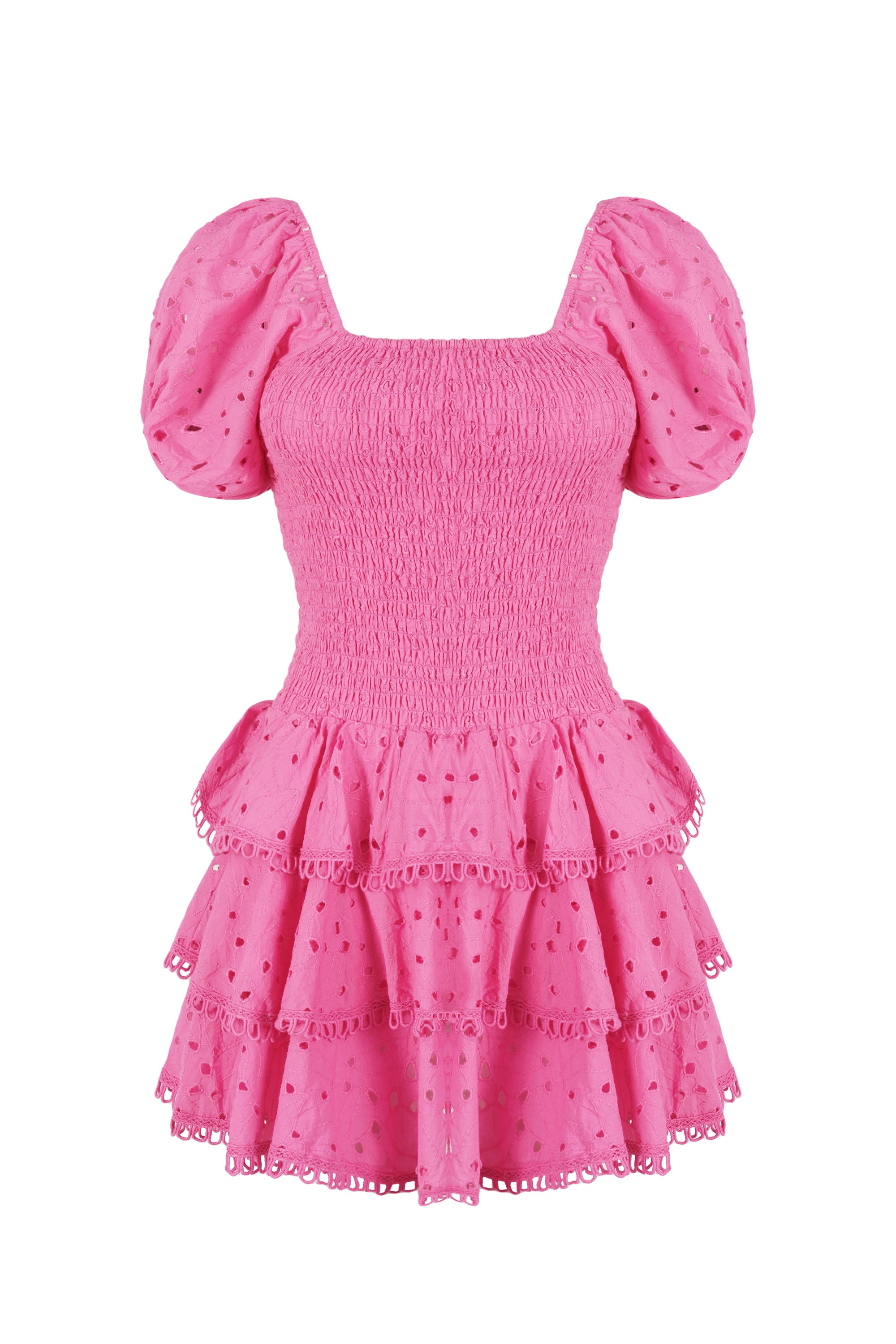 CLARA DRESS - PINK COTTON