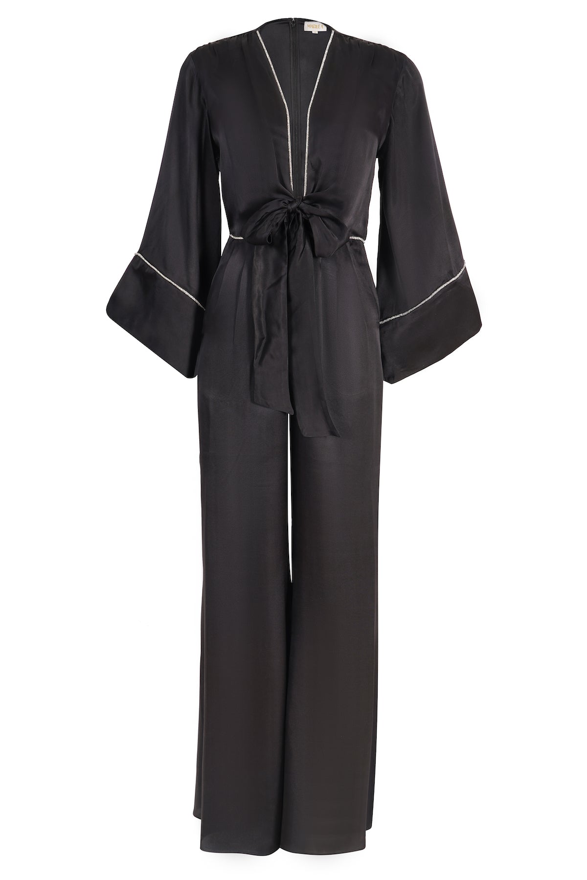 JUMPSUIT JOSEPHINE - BLACK SILK